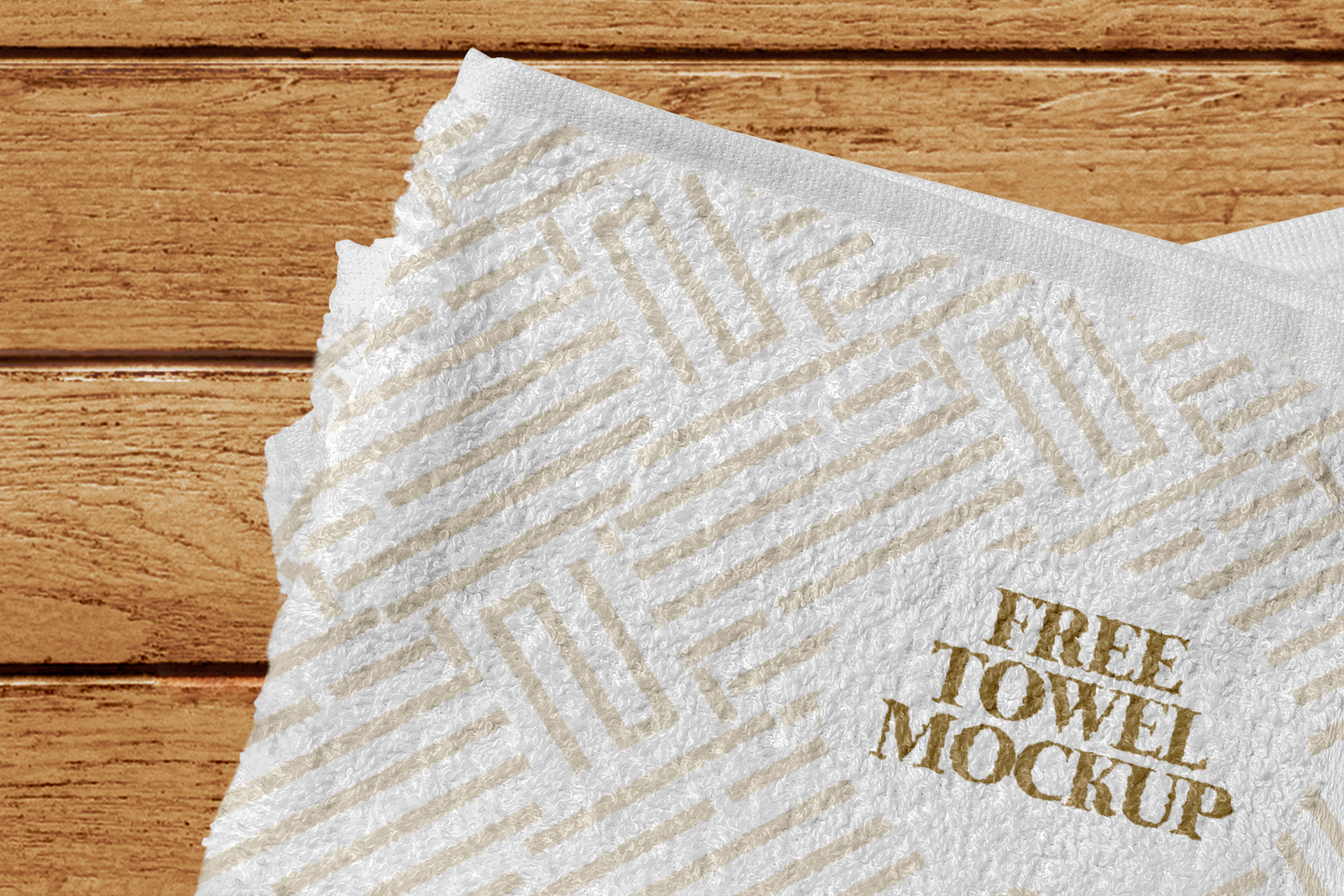 free towel mockup