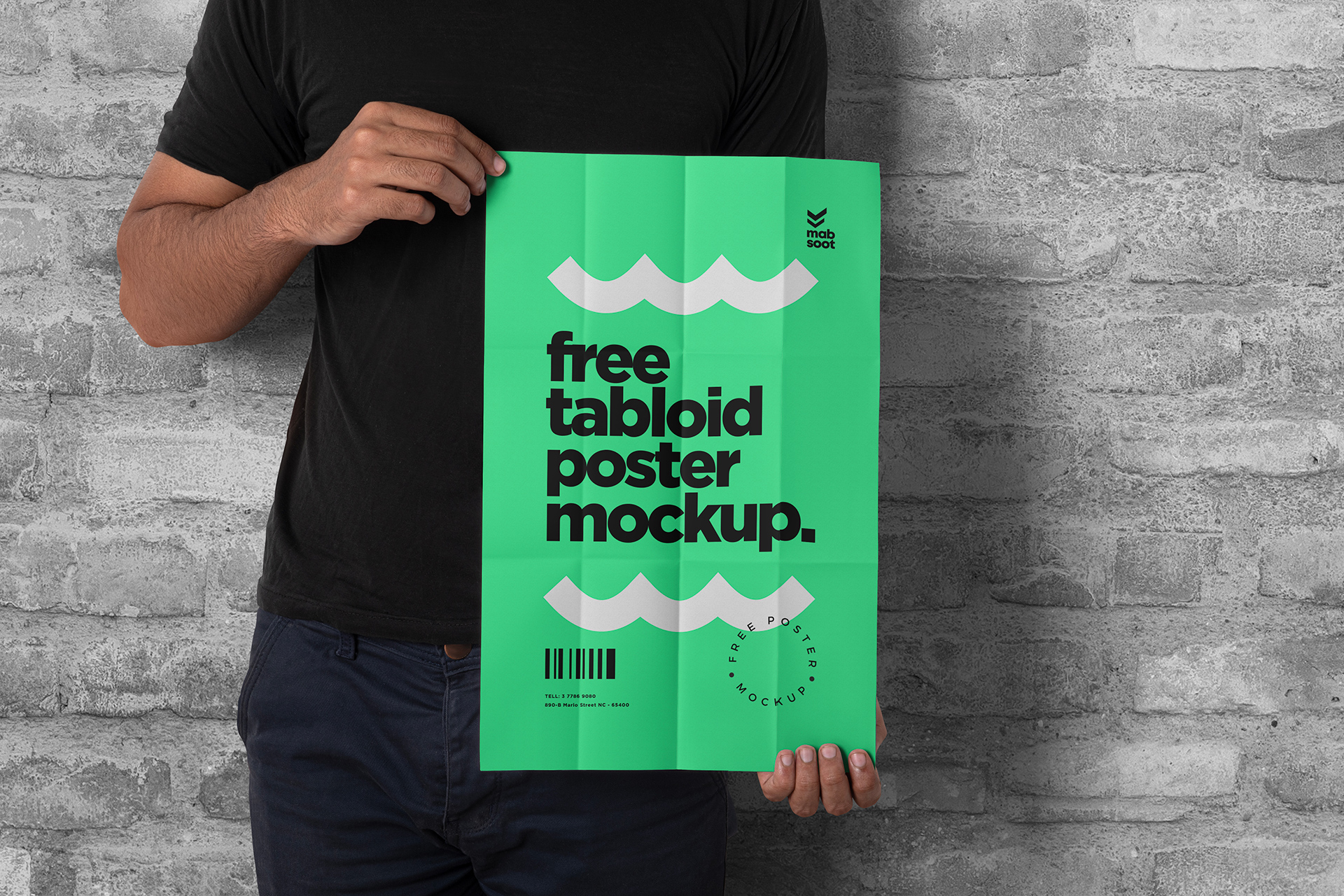 classic tabloid advertising PSD
