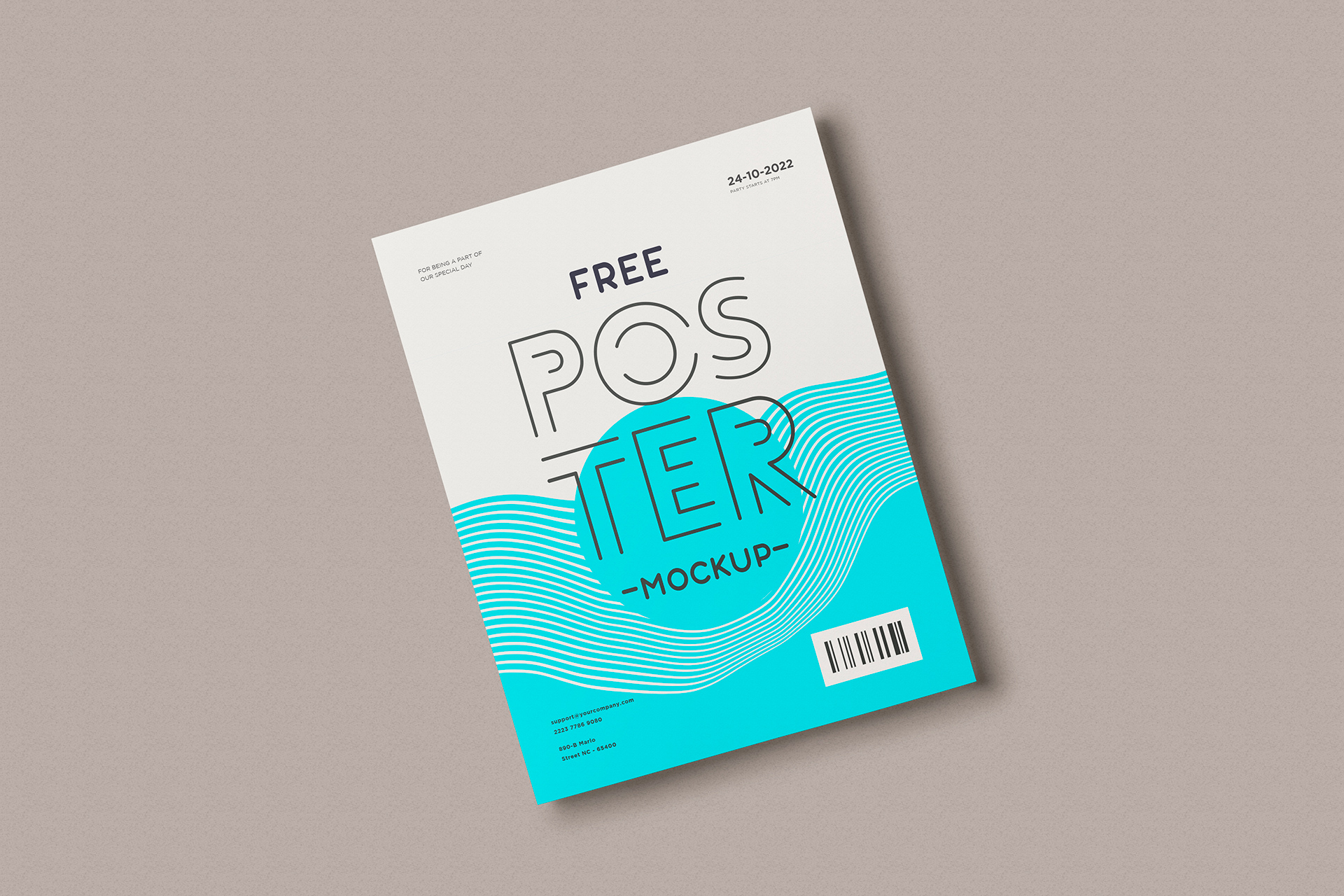 corporate advertising mock-up