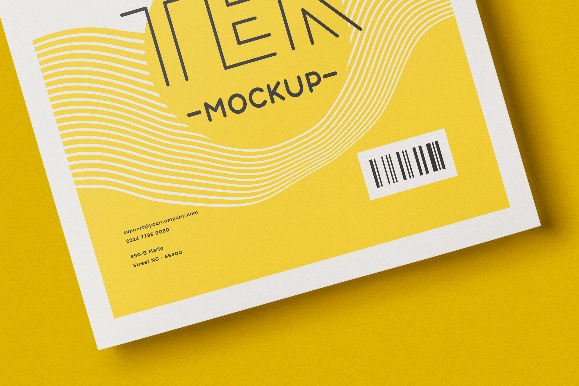 corporate advertising mock-up