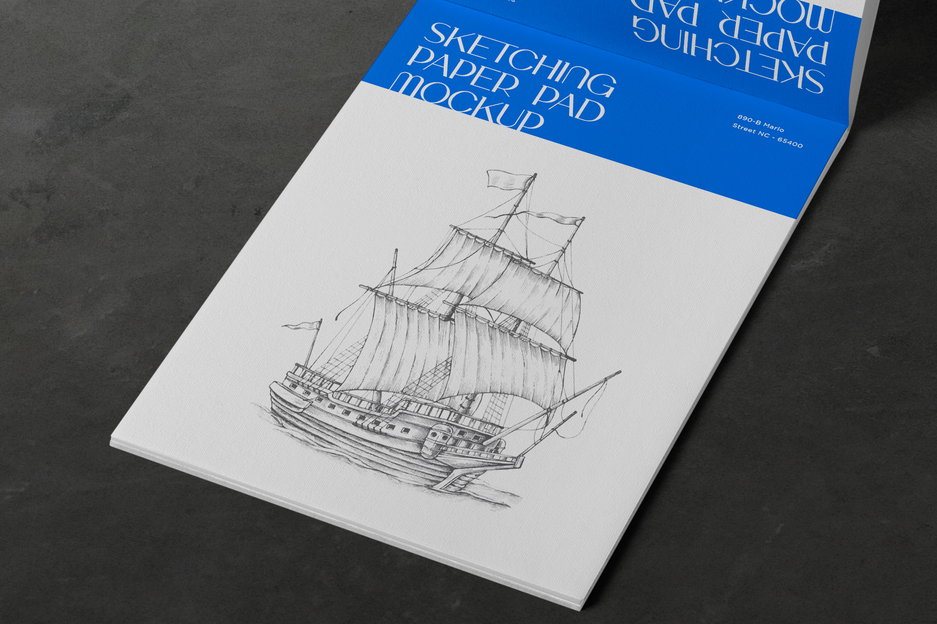 realistic notebook PSD
