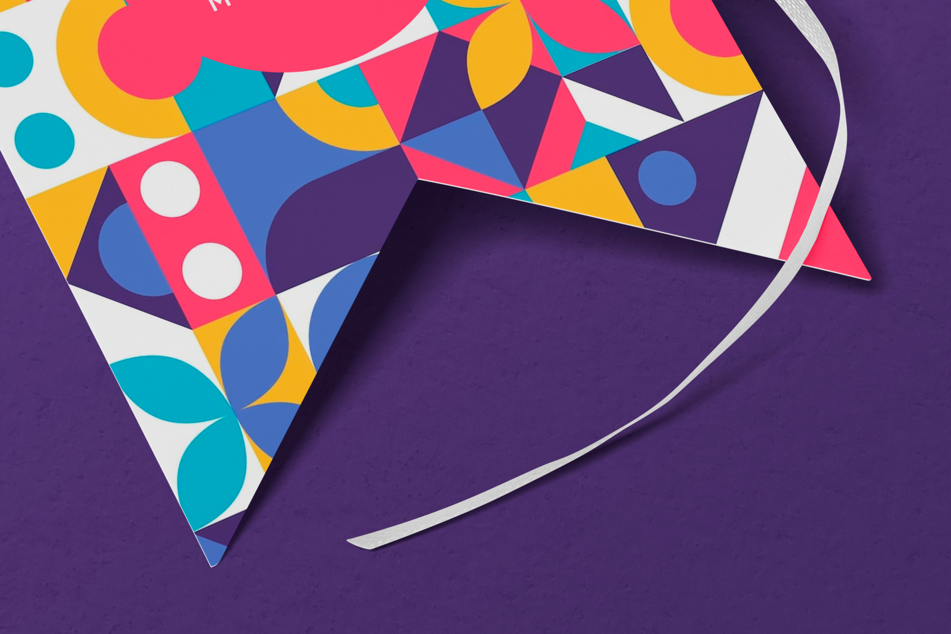 custom festival flag PSD