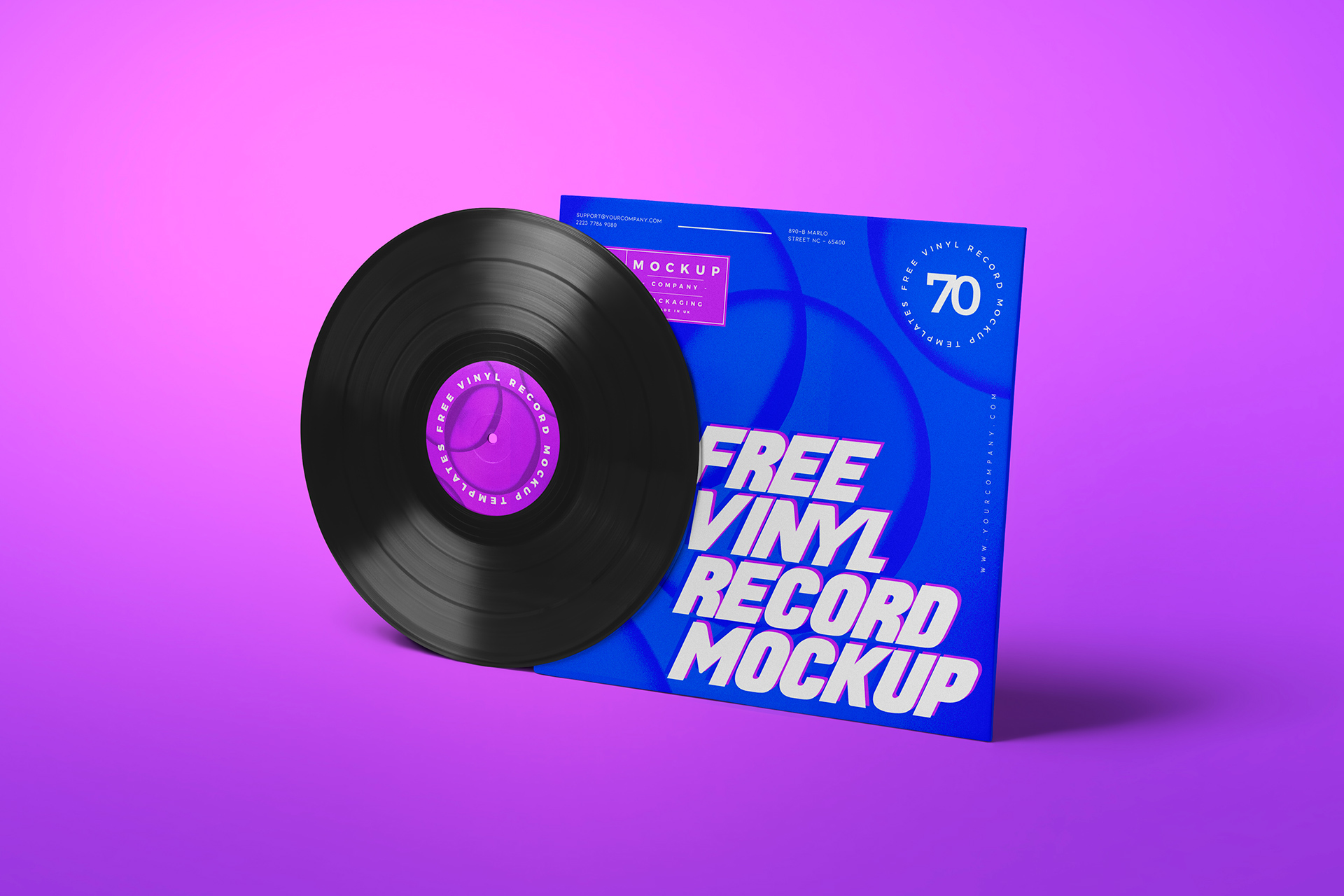 custom album cover mock-up
