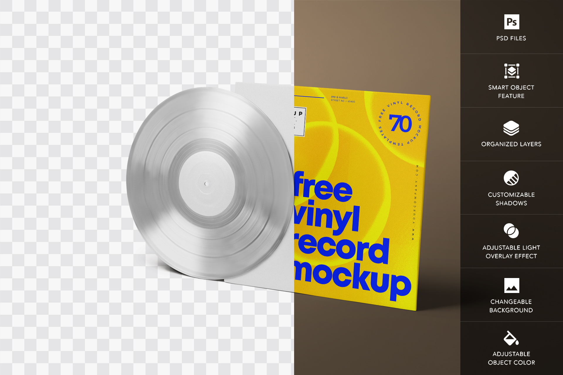 custom album cover mock-up