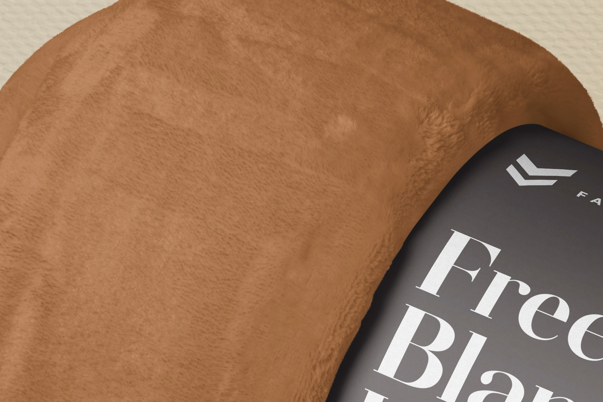 blanket label mockup