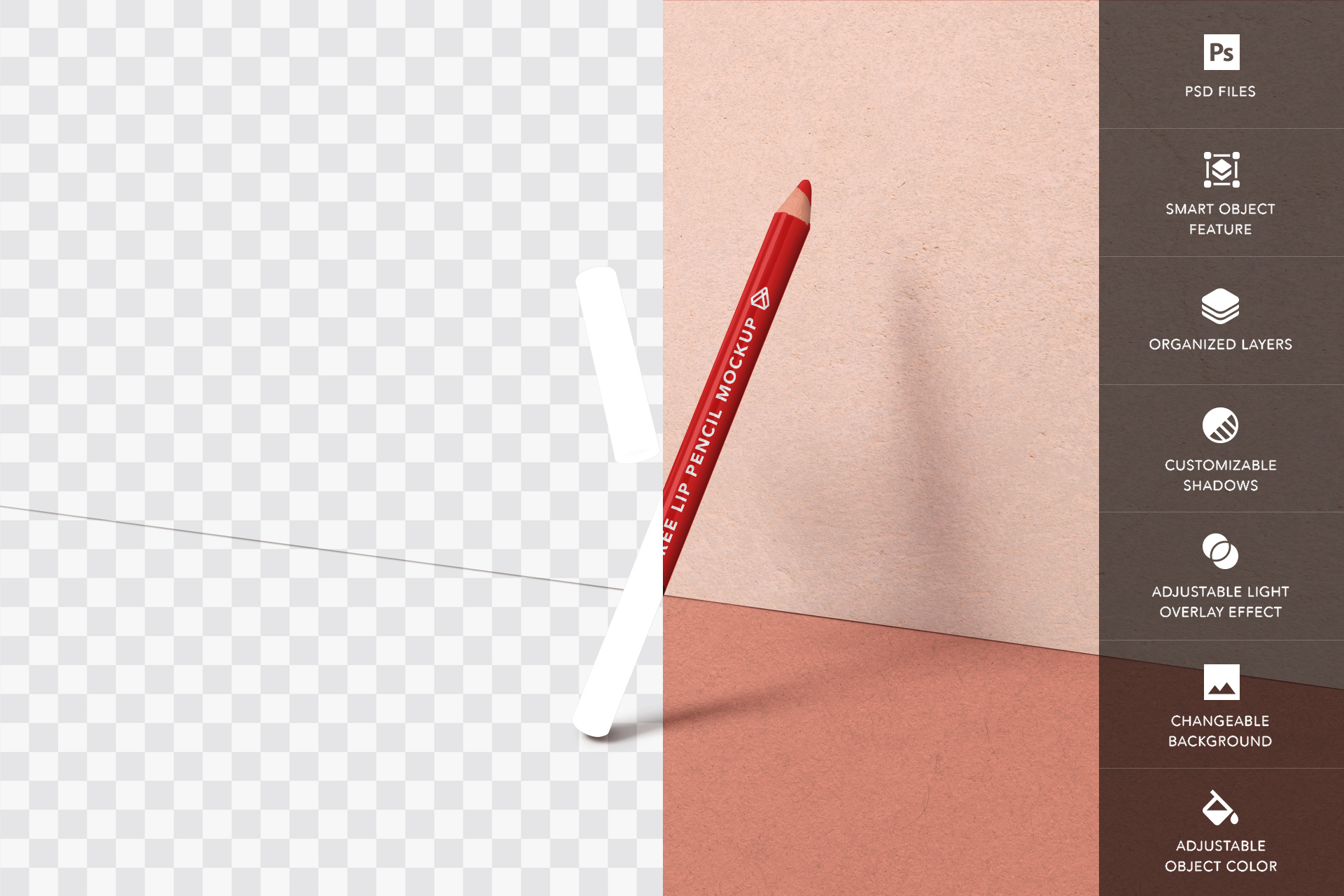 realistic cosmetic mock-up