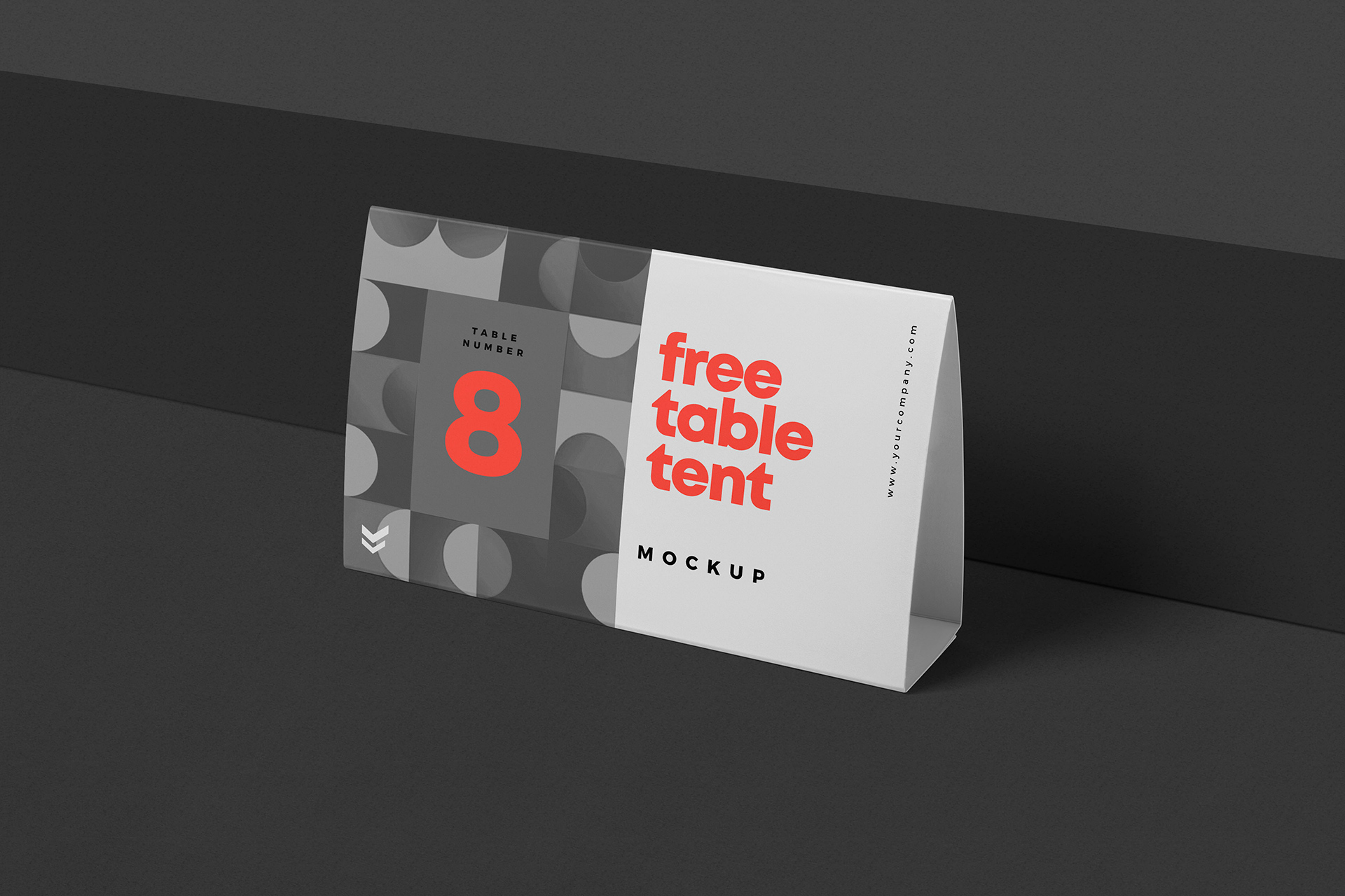 Free Table Tent Mockup for Restaurant & Event Branding
