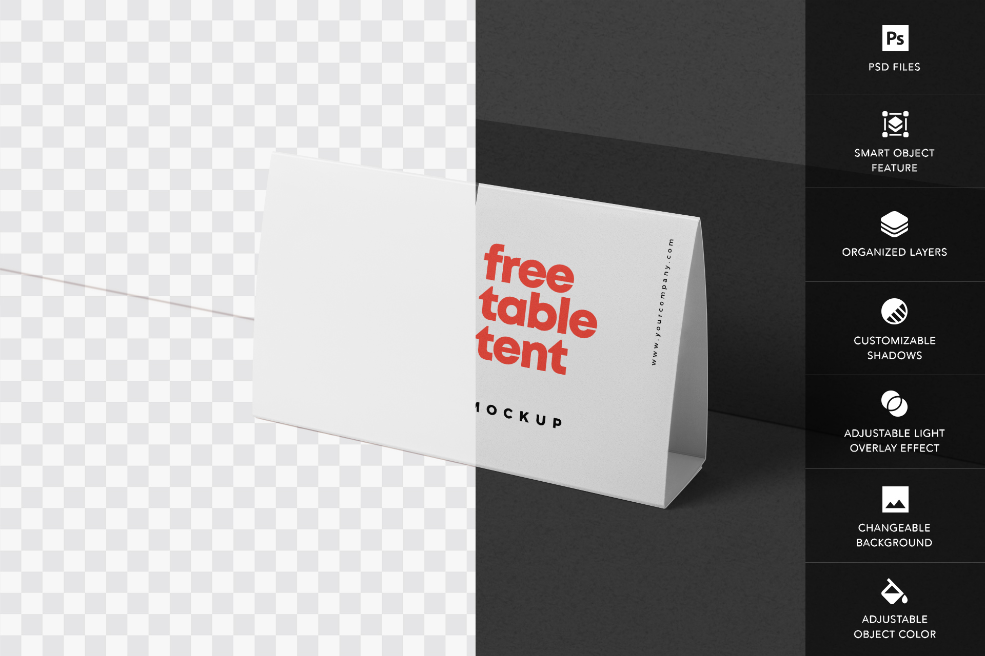 table tent mockup