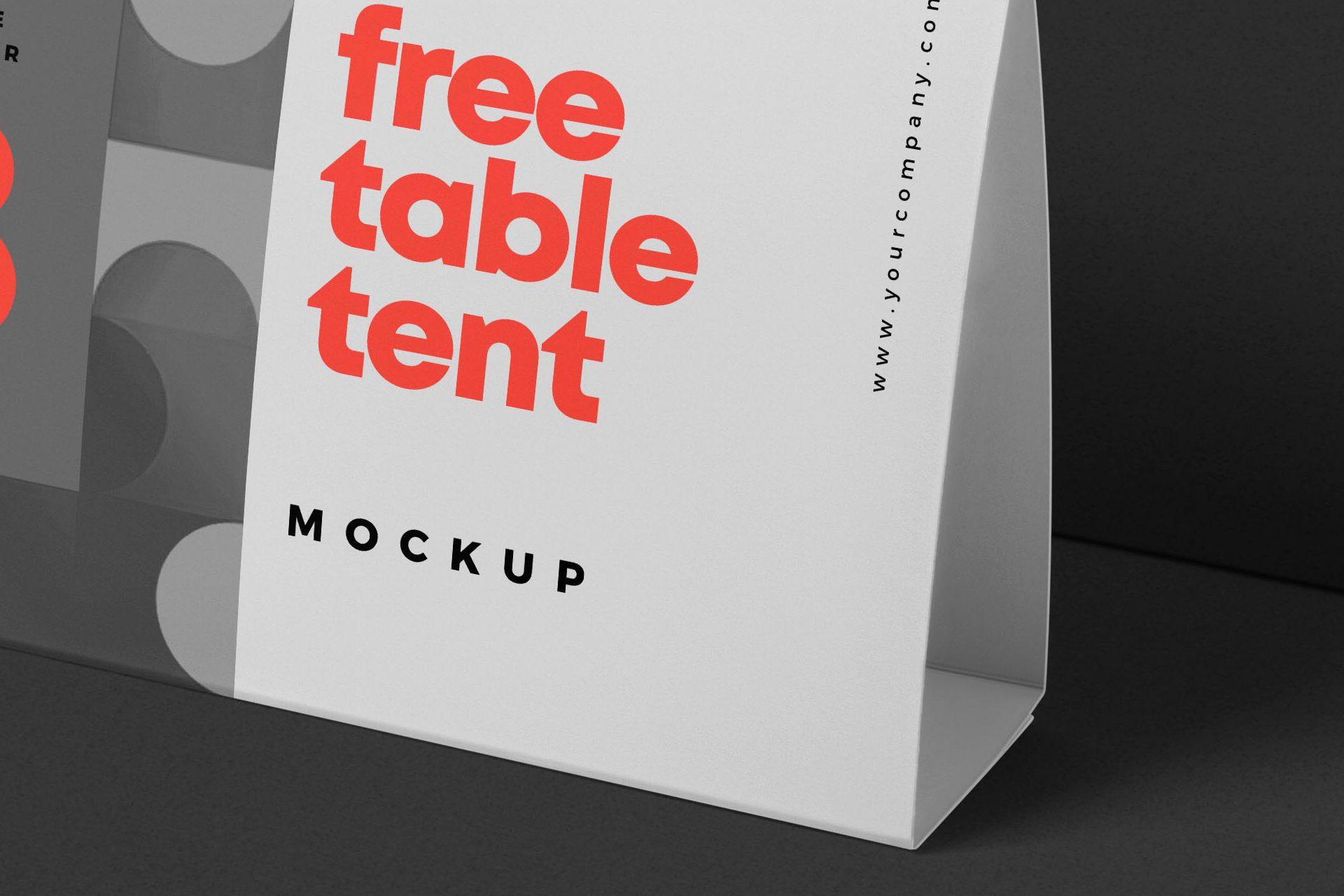 table tent mockup