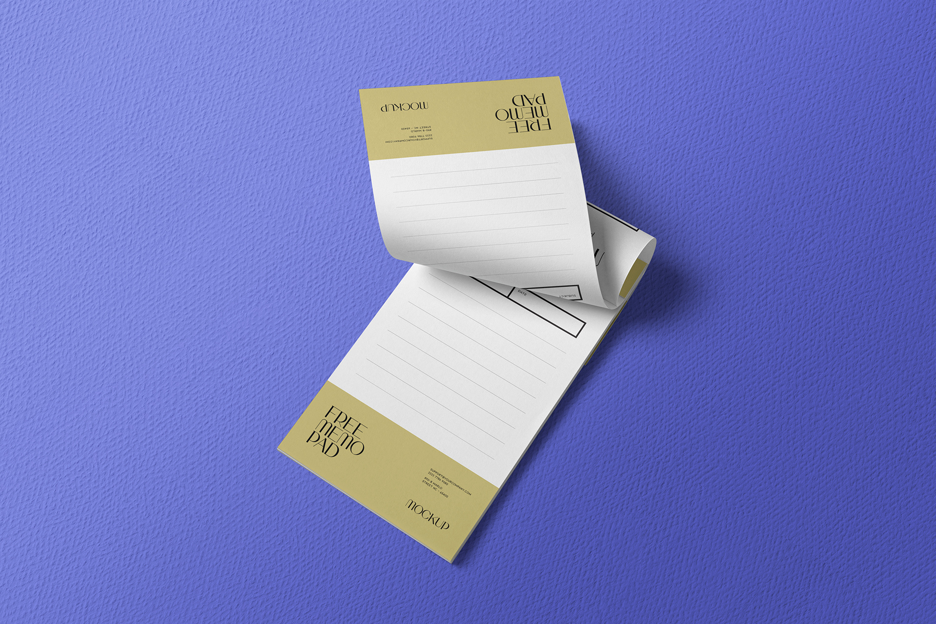 notepad mockup