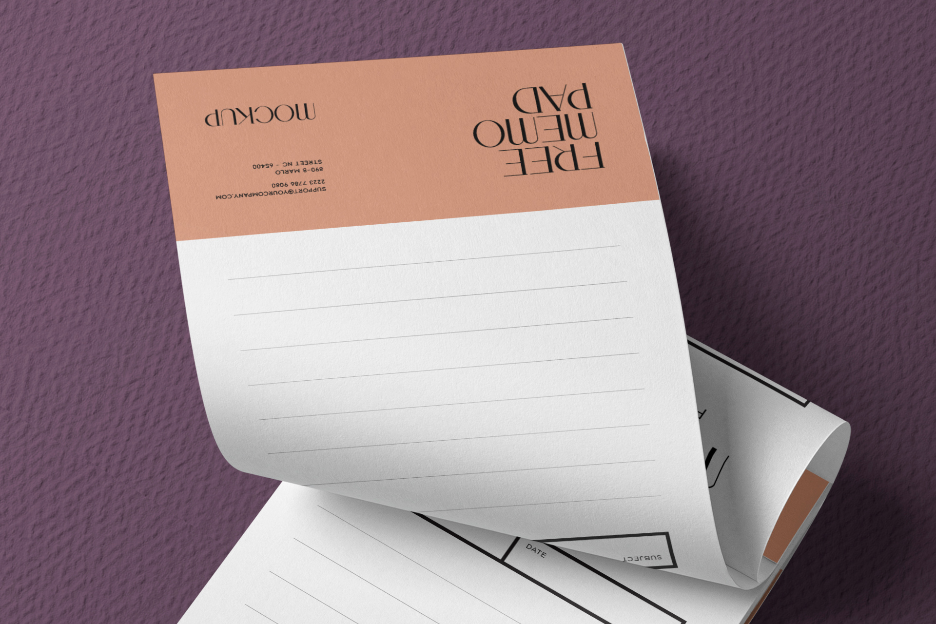 notepad mockup