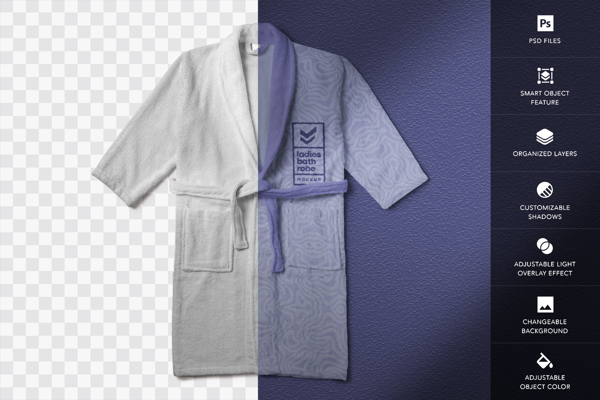 Free Ladies Bathrobe Mockup for Fashion Branding