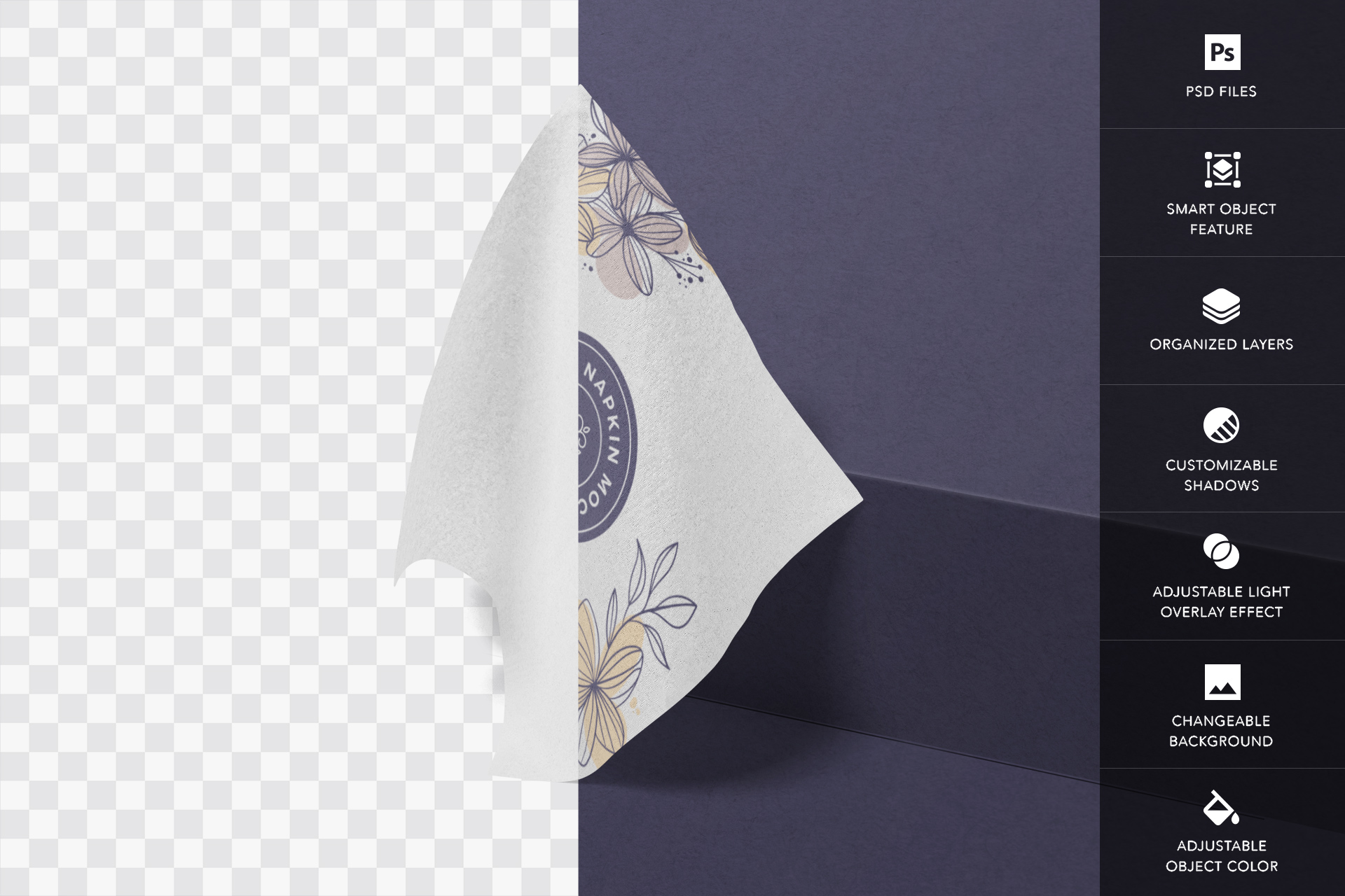 customizable napkin template