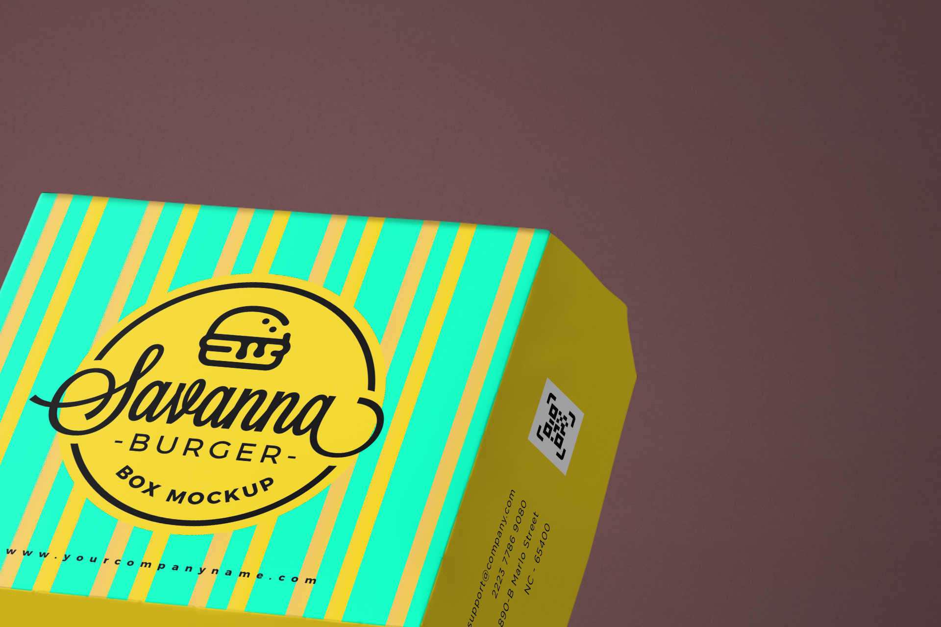 burger box mock-up