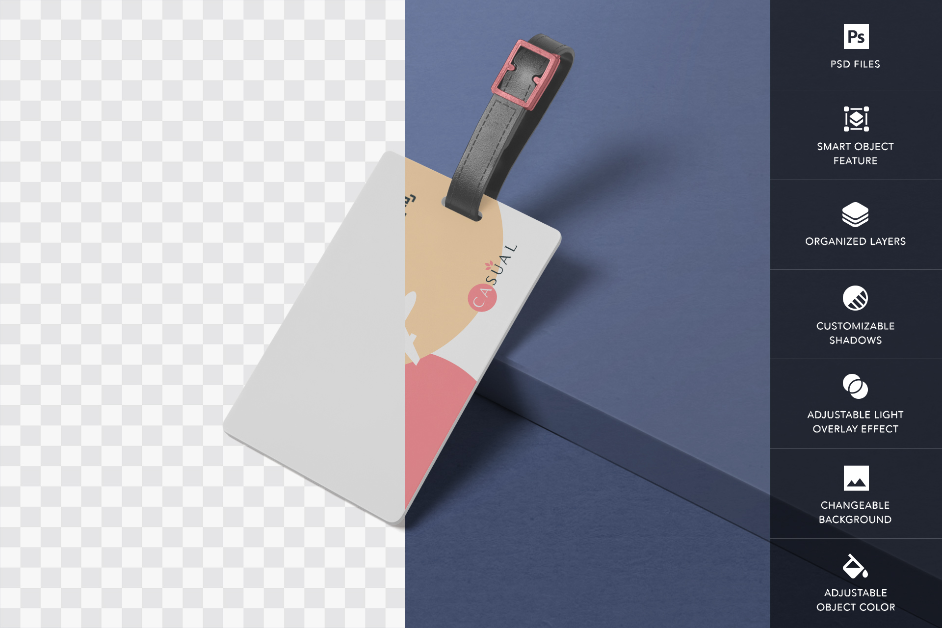 bag tag mock-up
