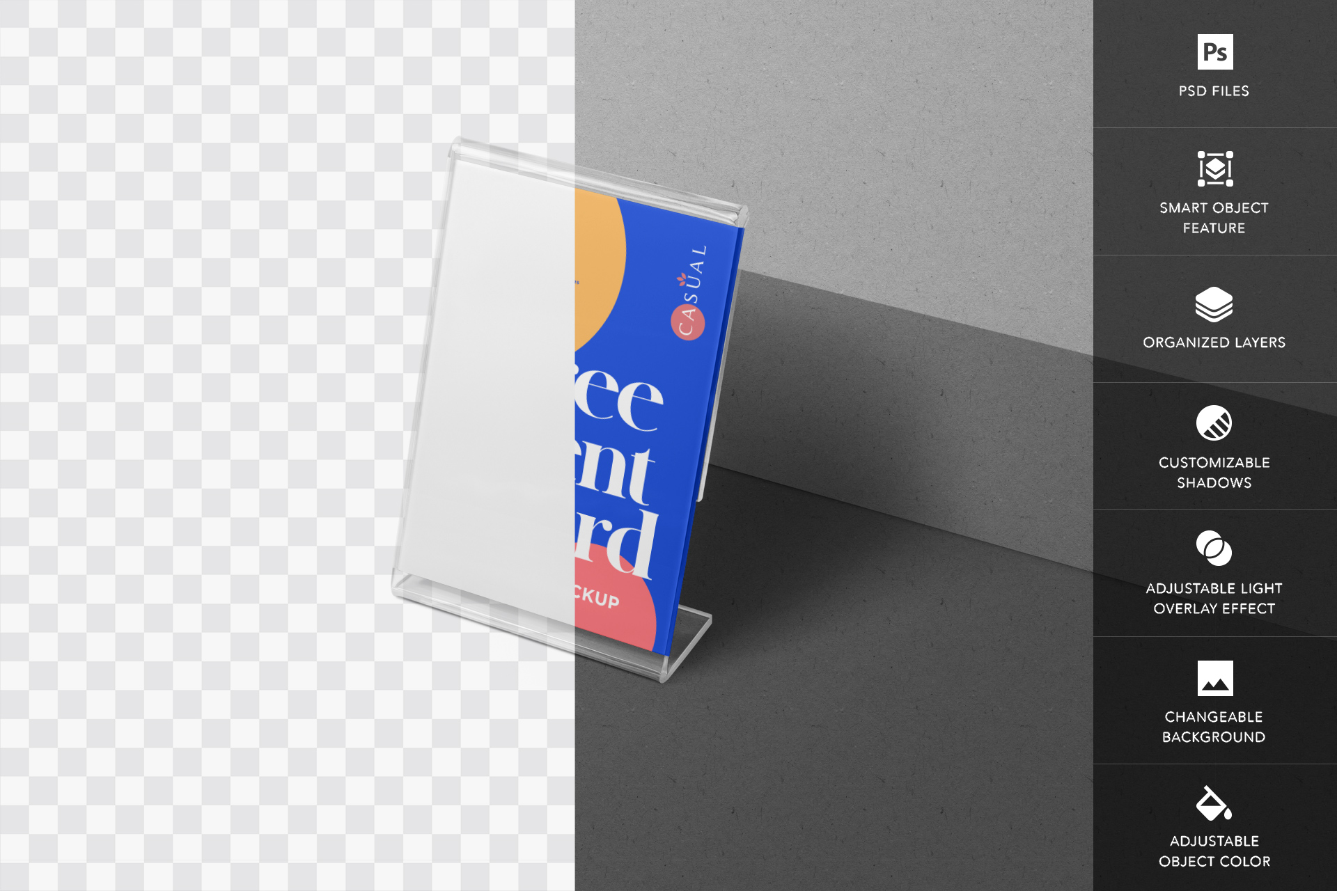 acrylic stand mock-up