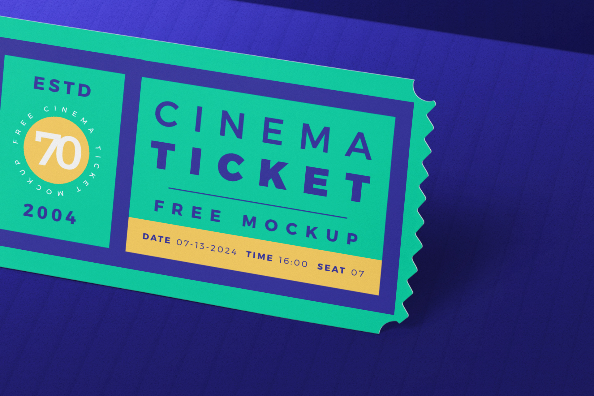 cinema ticket mock-up