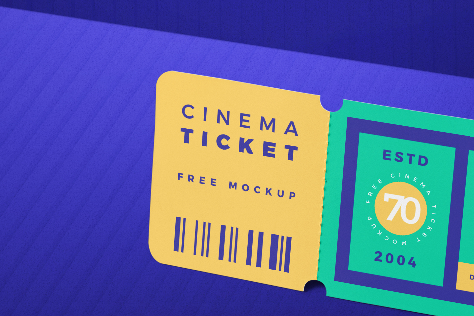 cinema ticket mock-up
