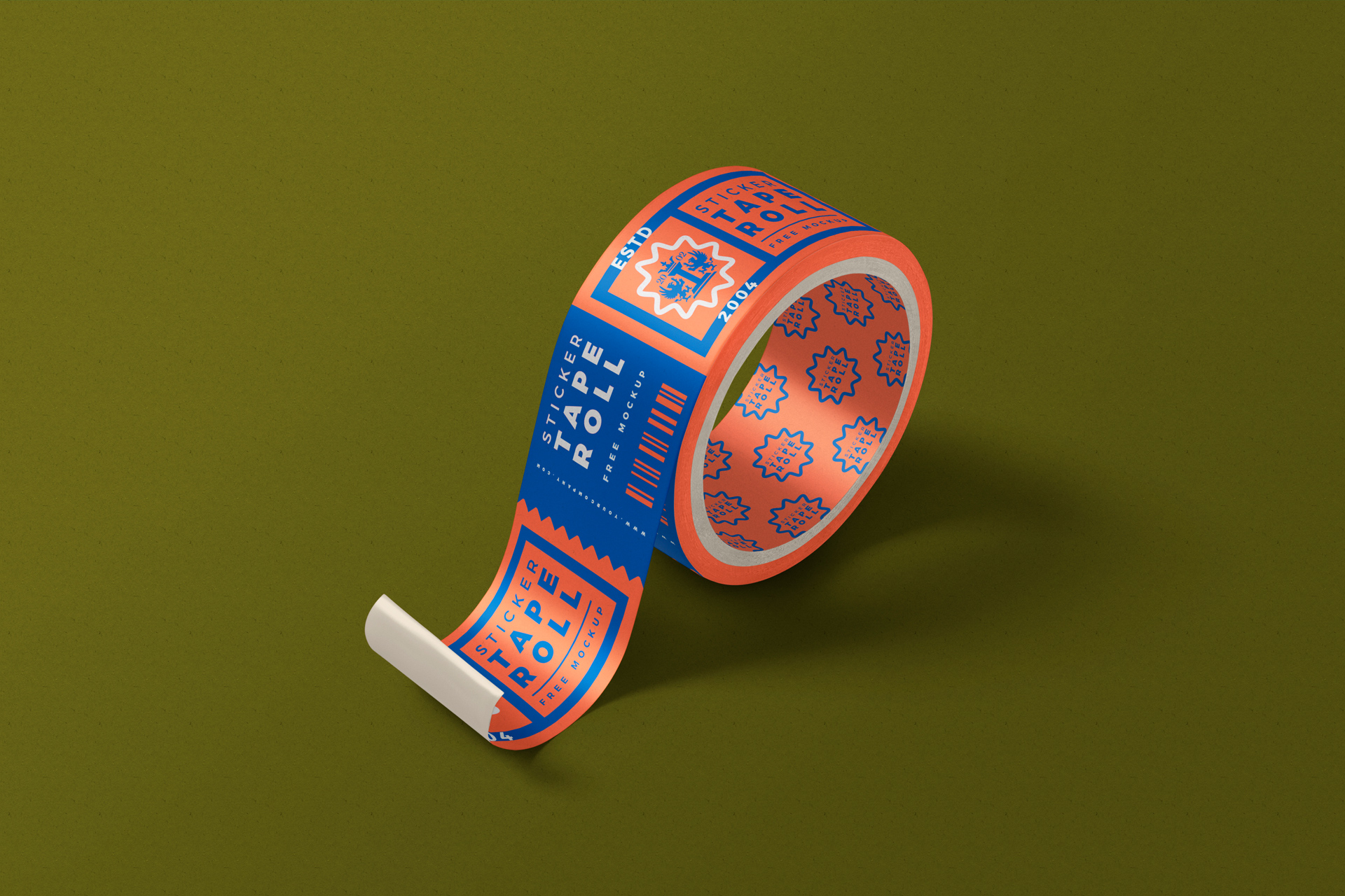advertising sticker mock-up