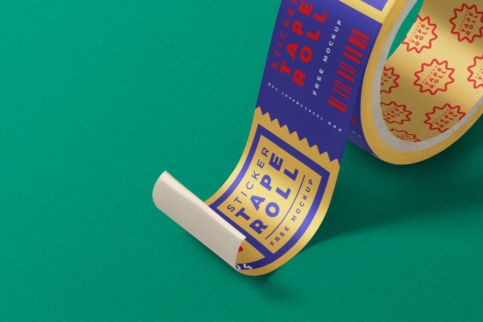 advertising sticker mock-up