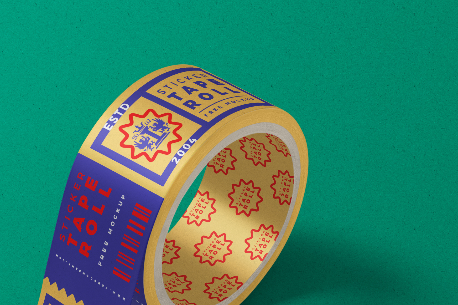 advertising sticker mock-up