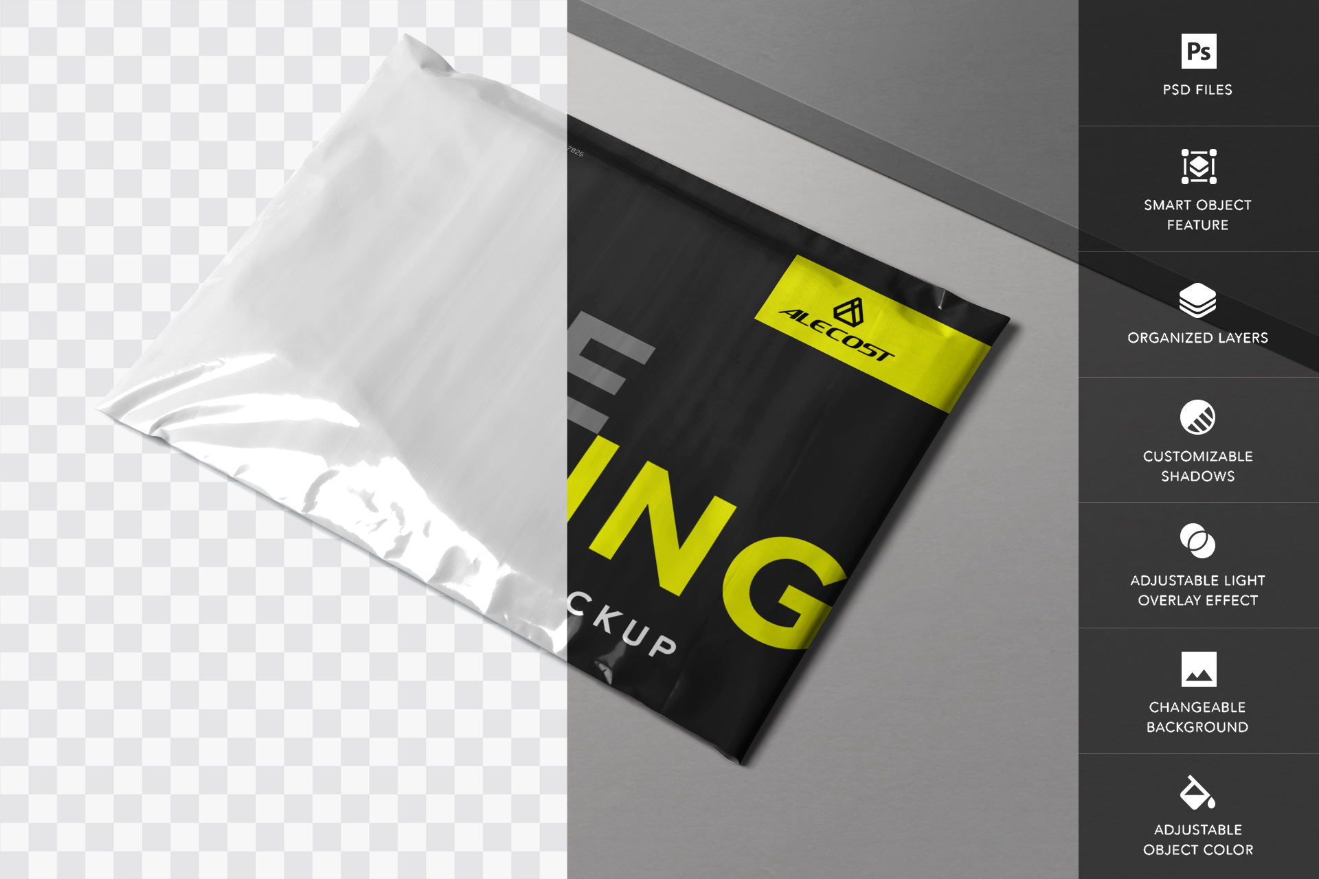courier bag mock-up