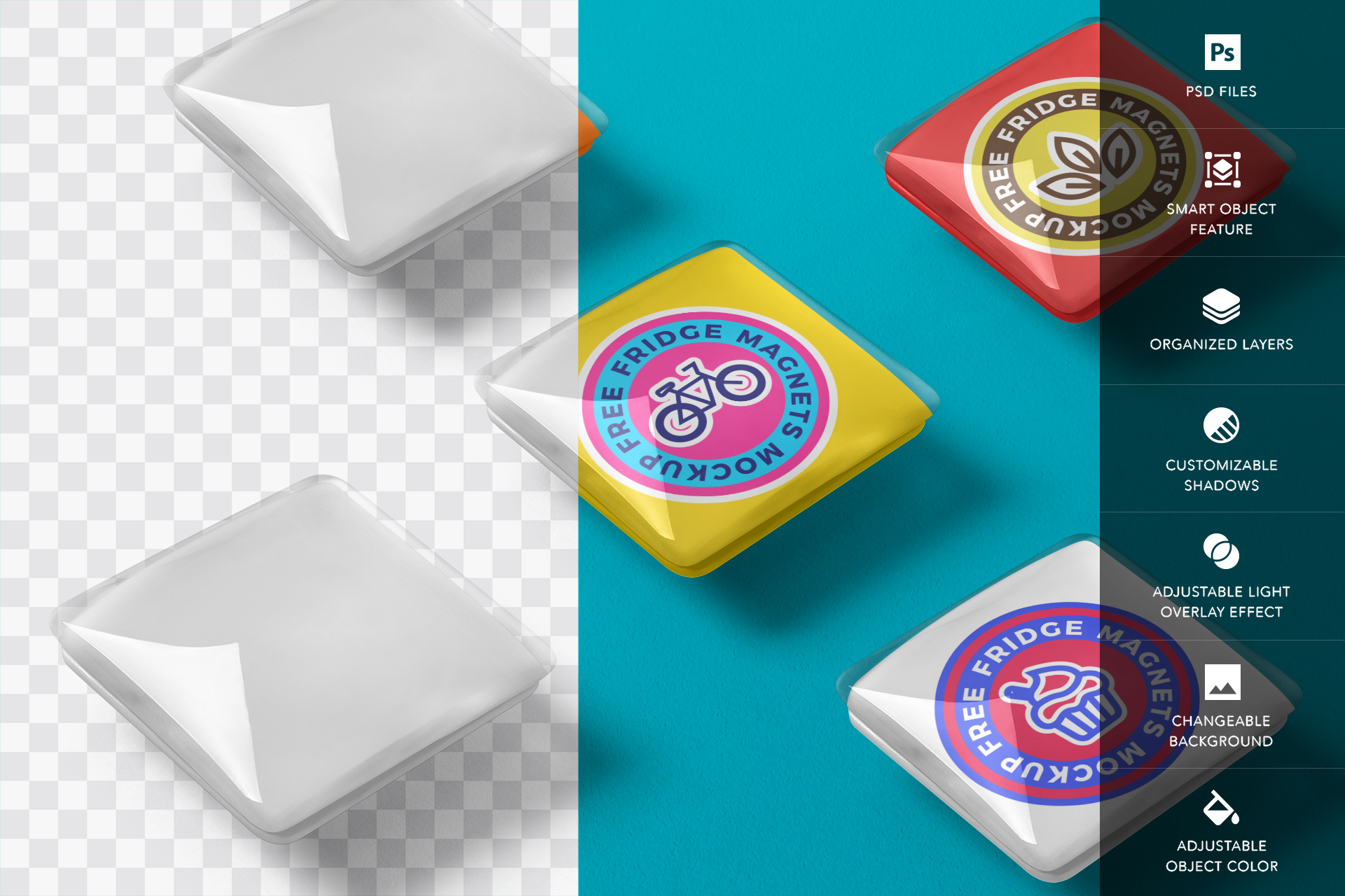 advertising magnet mock-up