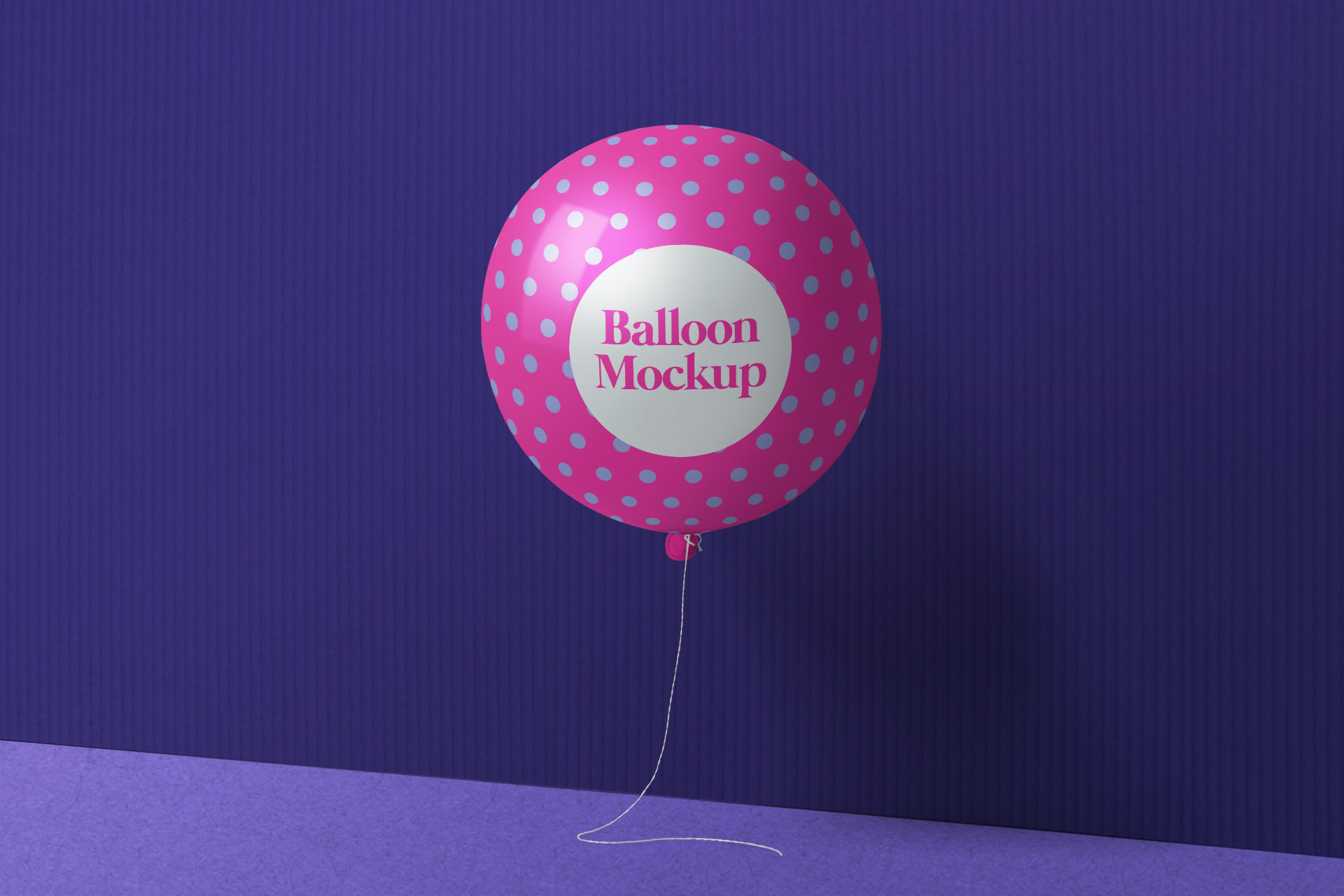 Free Balloon Mockup – Party & Event Branding Display