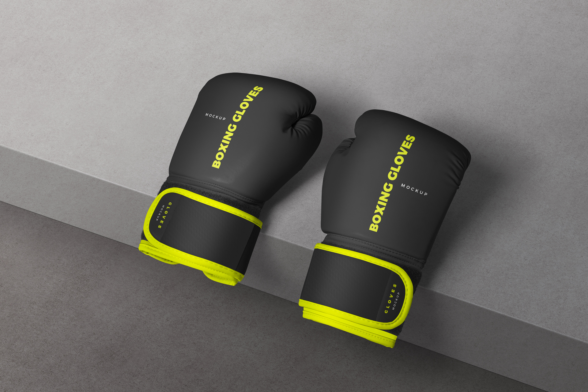 boxing gloves mock-up