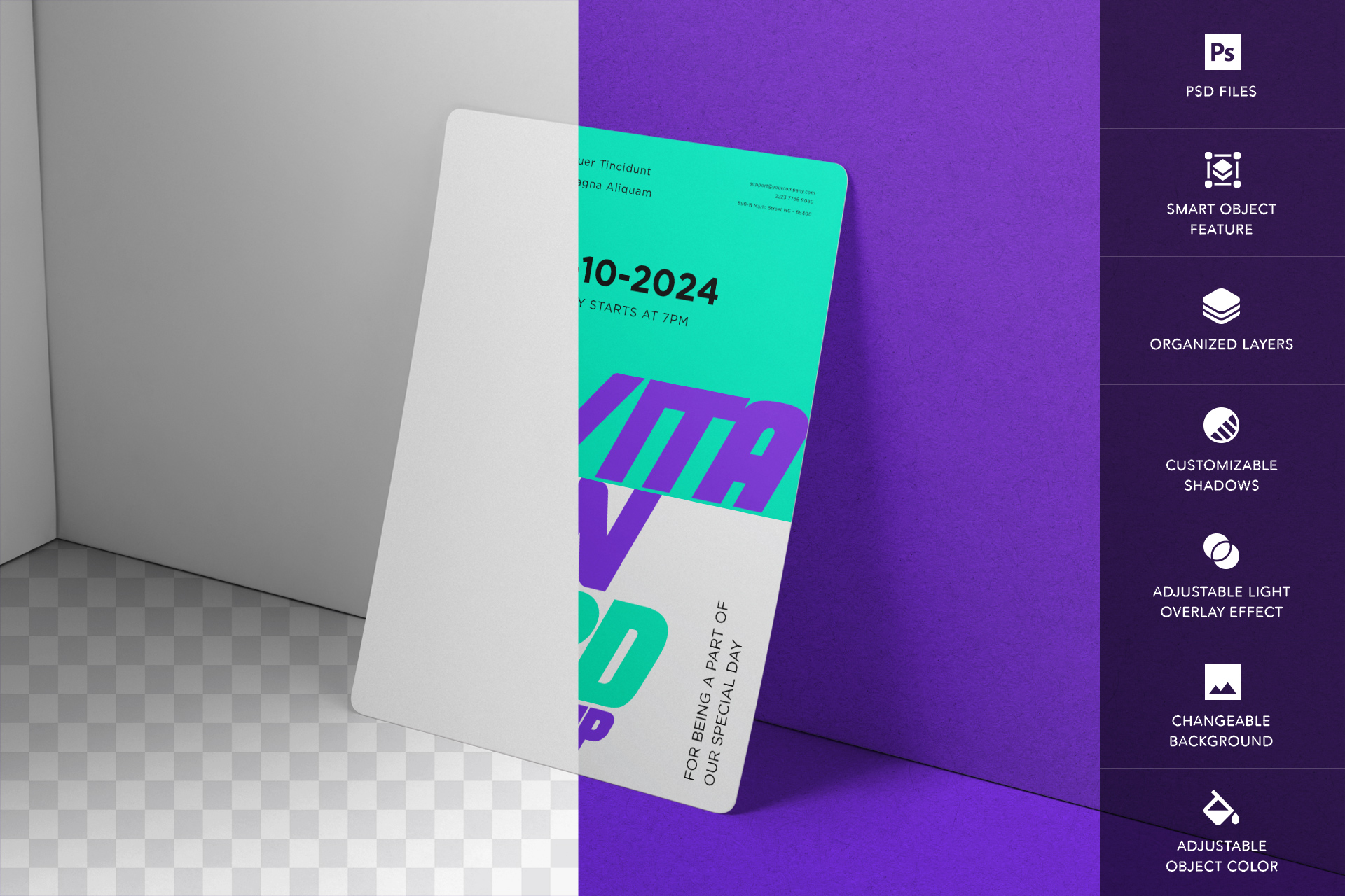 customizable invitation mockup