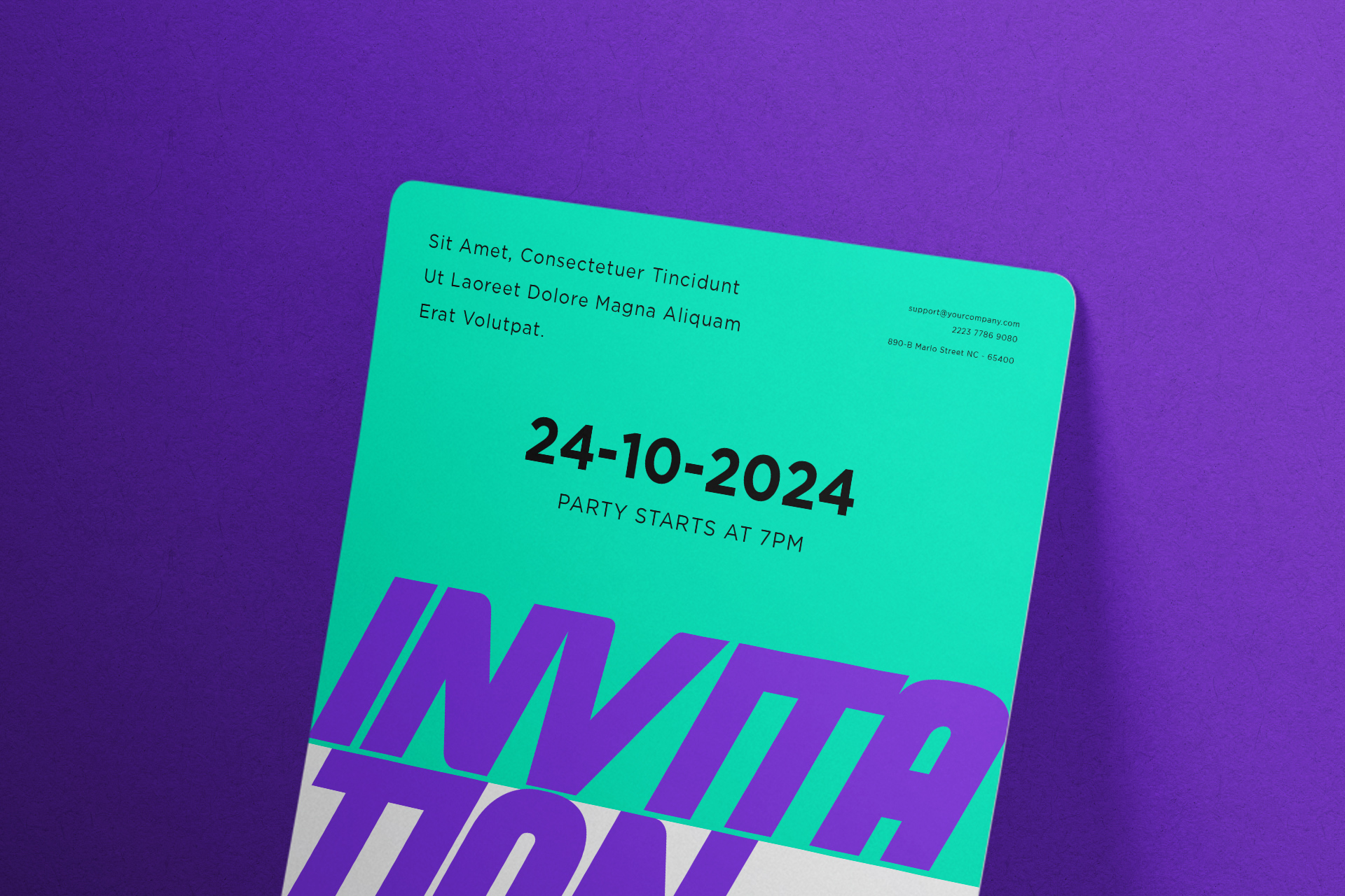 customizable invitation mockup