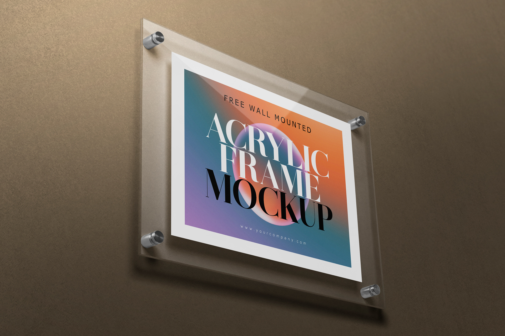 acrylic frame mockup