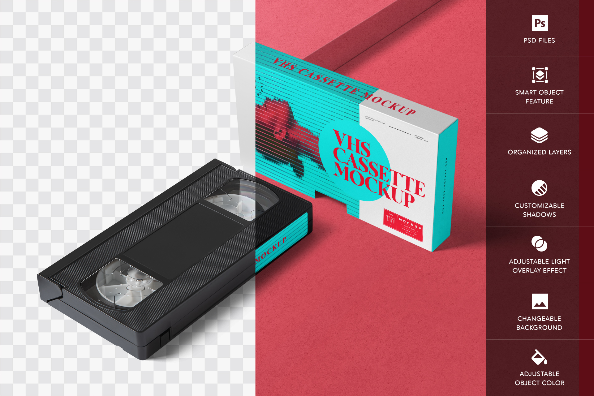 high-resolution VHS mockup