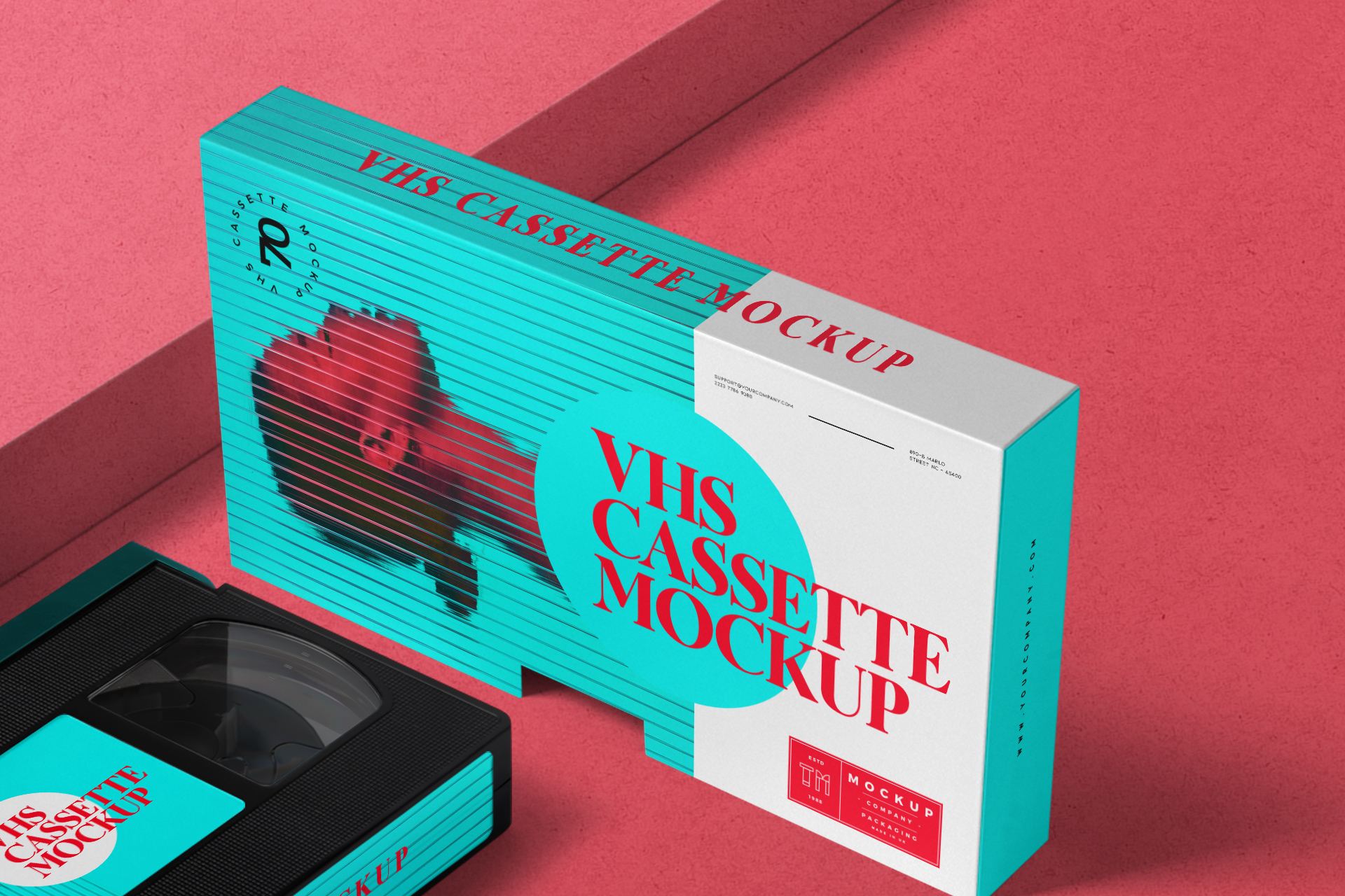 high-resolution VHS mockup