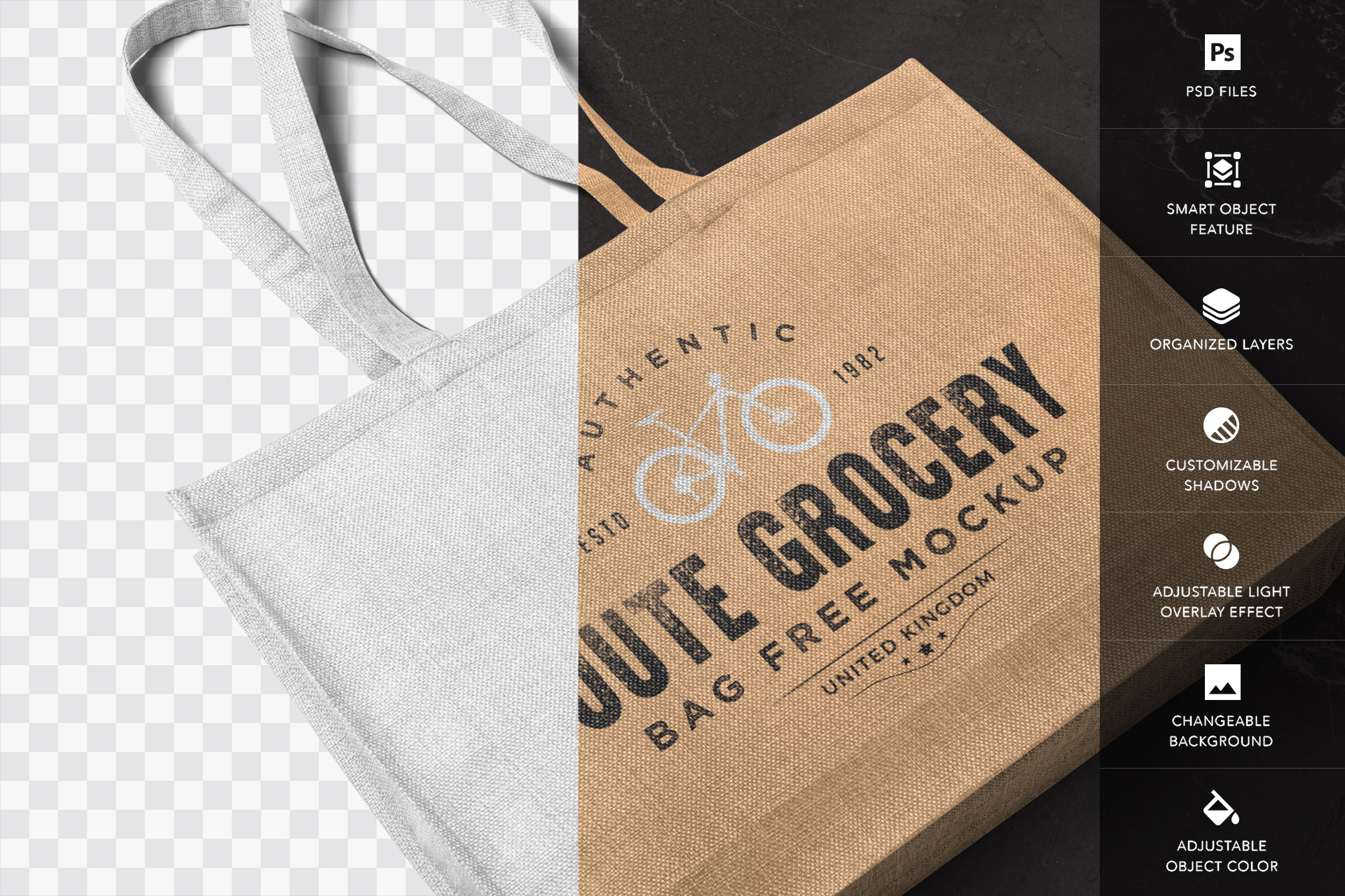 biodegradable bag mockup