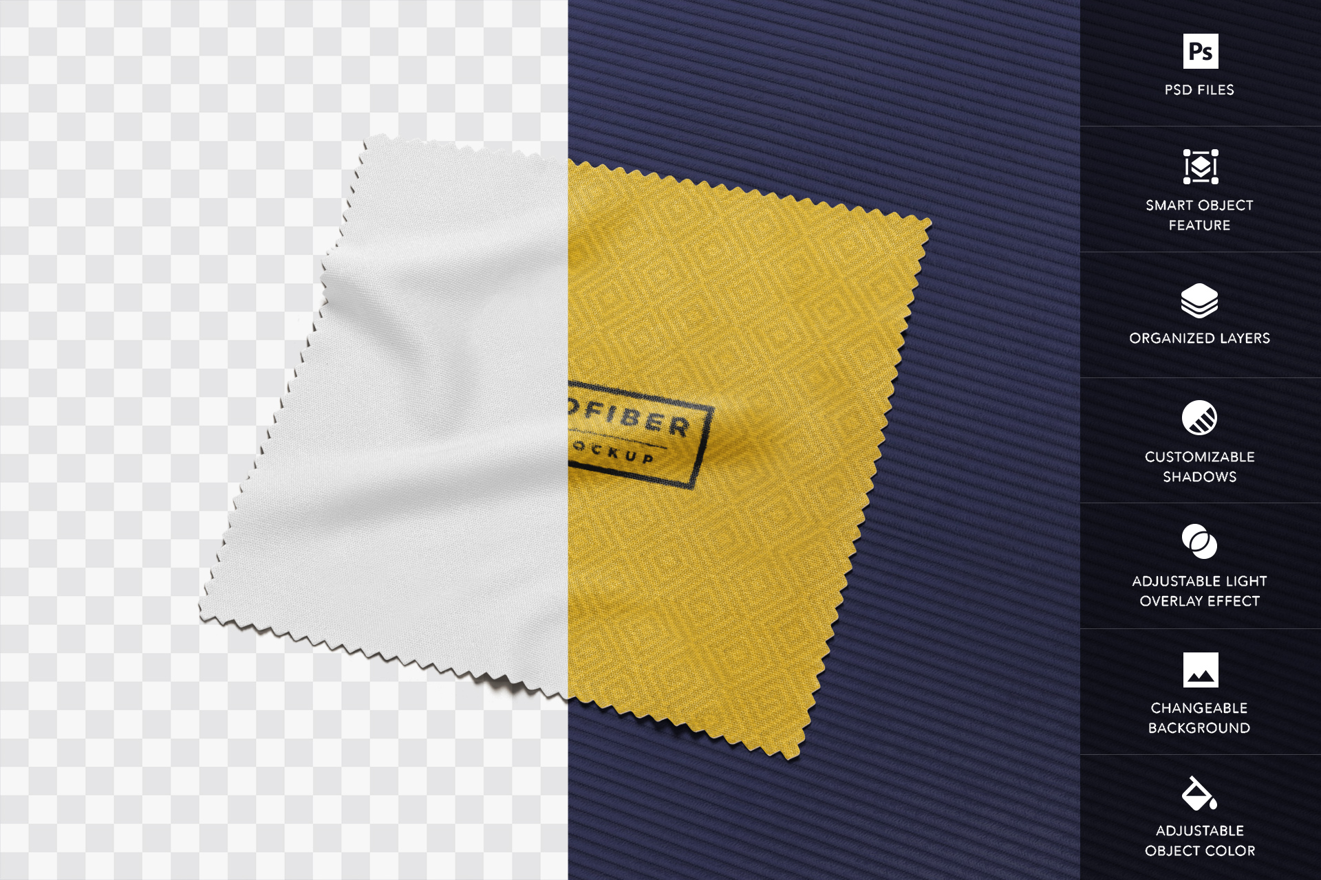 customizable textile mock-up