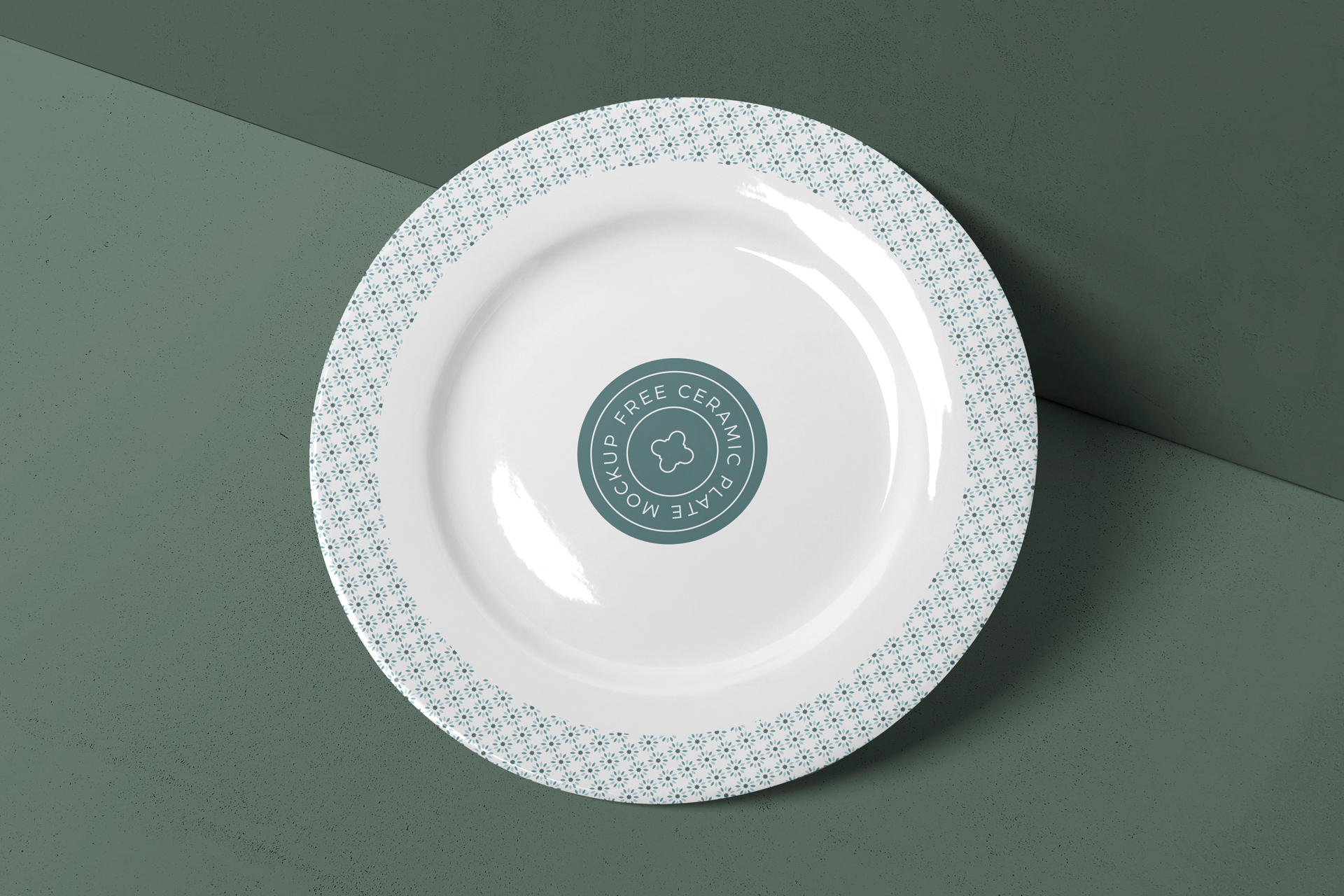 ceramic plate mock-up