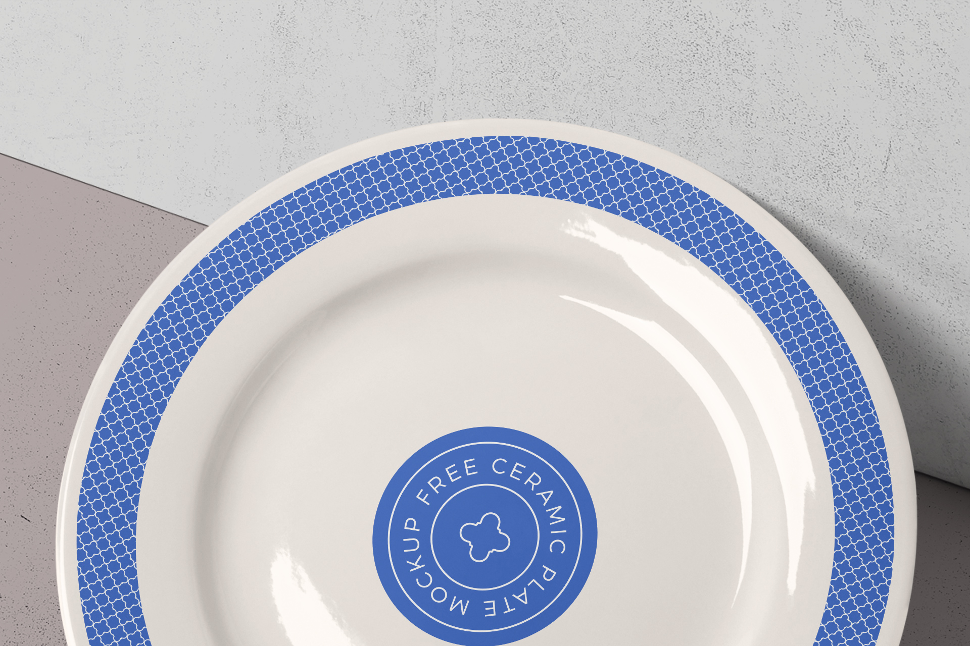 ceramic plate mock-up