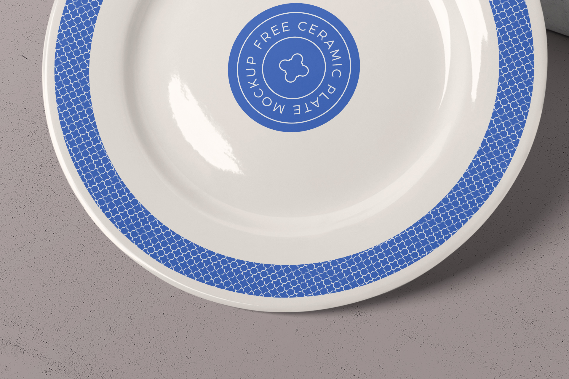 ceramic plate mock-up
