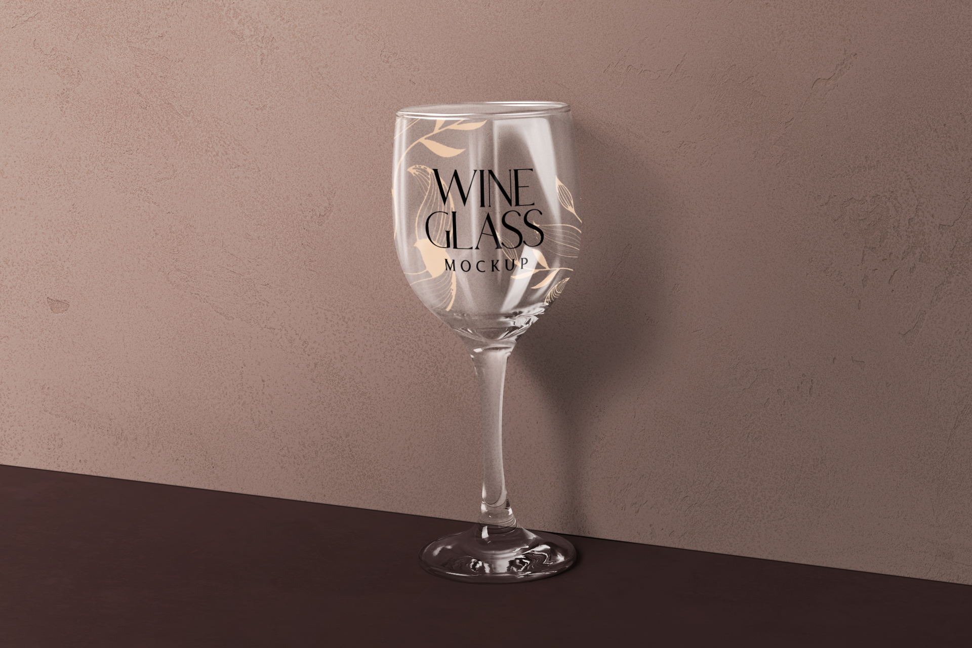 Free Wine Glass Mockup – Elegant Drinkware Branding