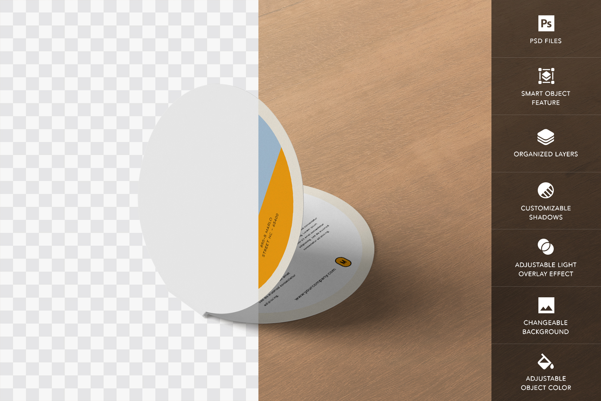 bi-fold card mock-up