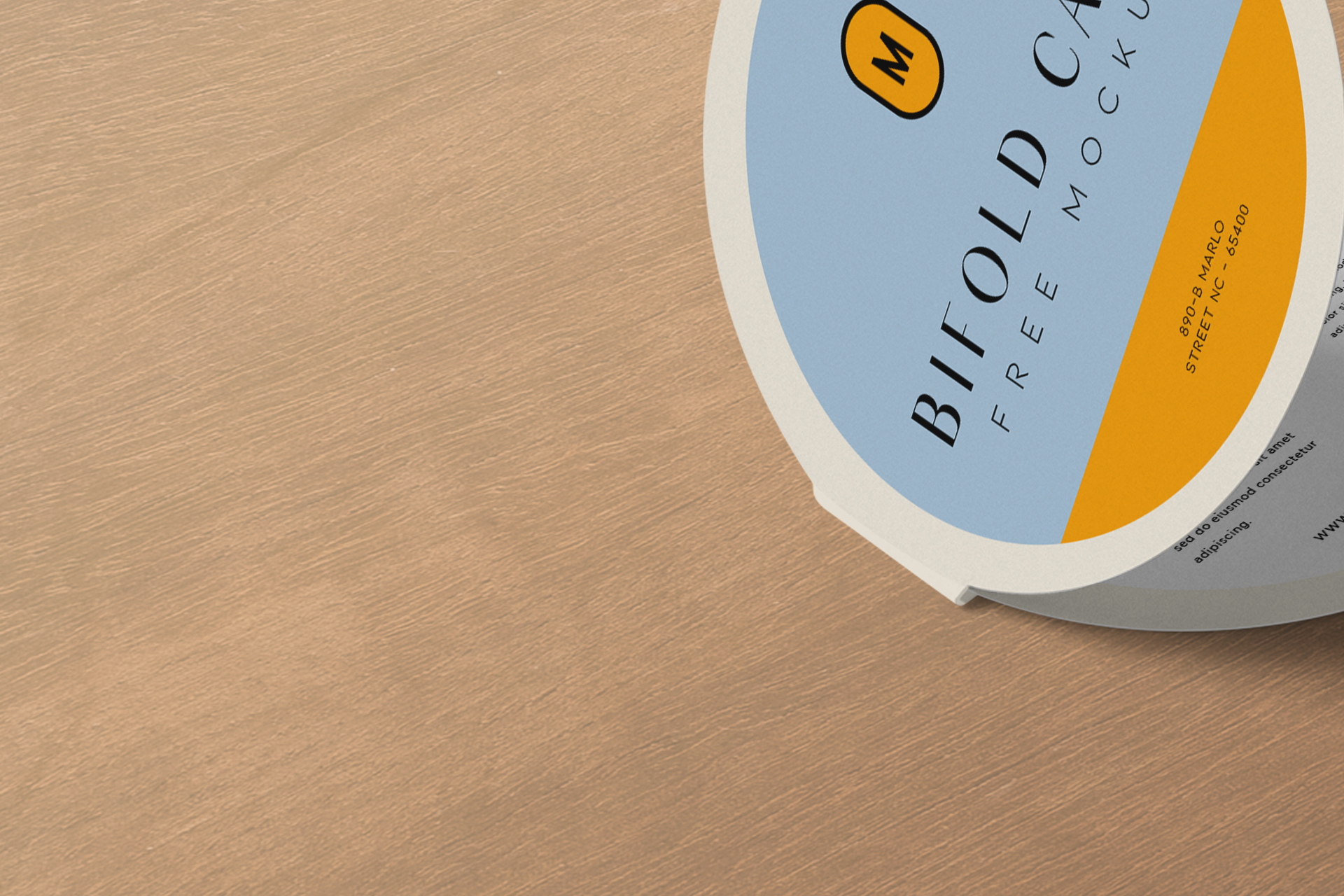 bi-fold card mock-up