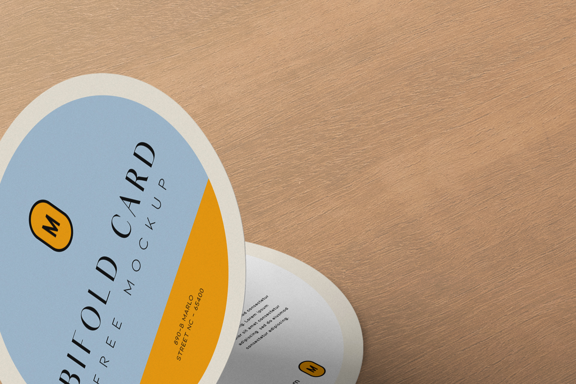bi-fold card mock-up