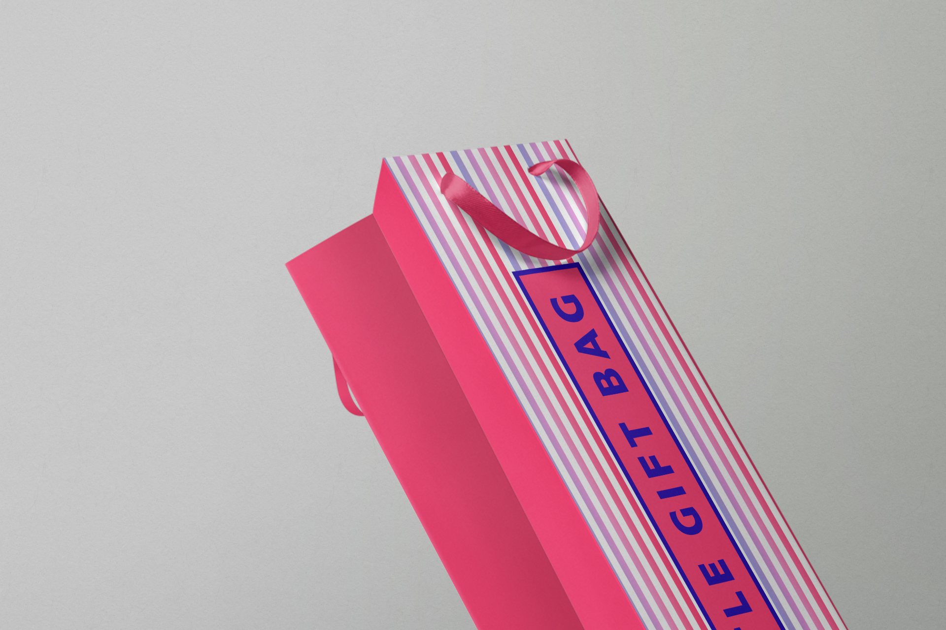 bottle gift bag mock-up