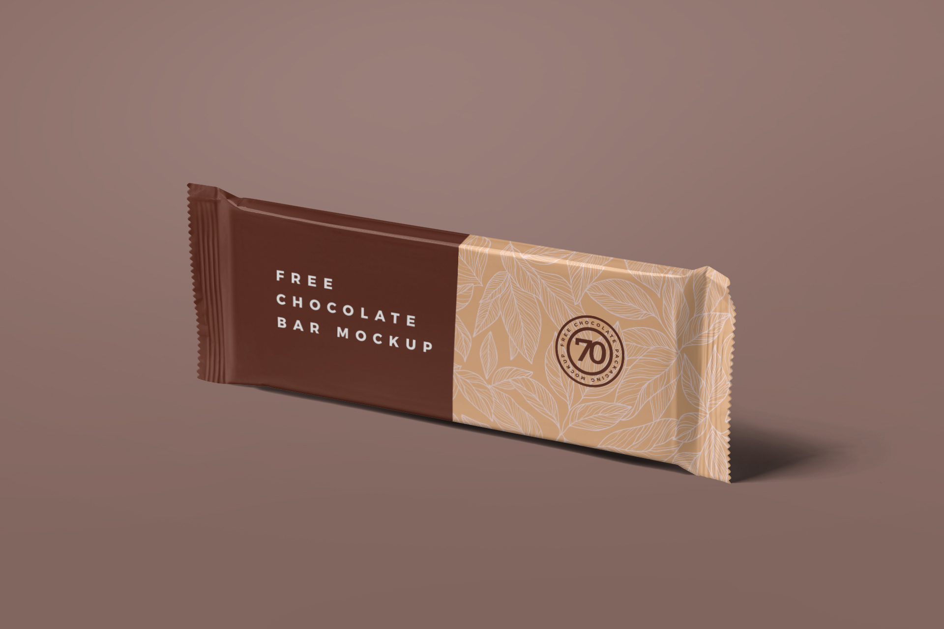 Free Chocolate Bar Mockup – Candy Wrapper Packaging