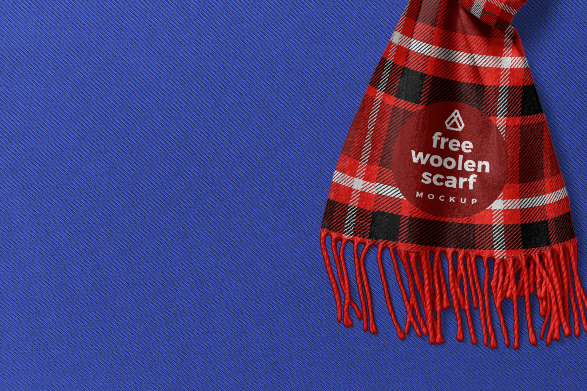 custom printed scarf mock-up
