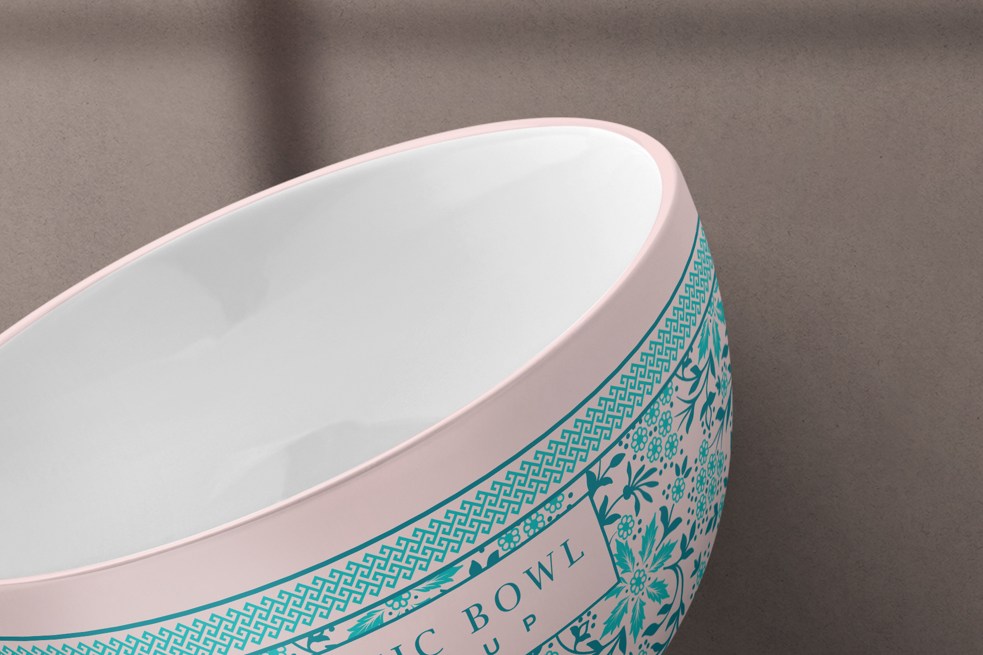 ceramic bowl mock-up