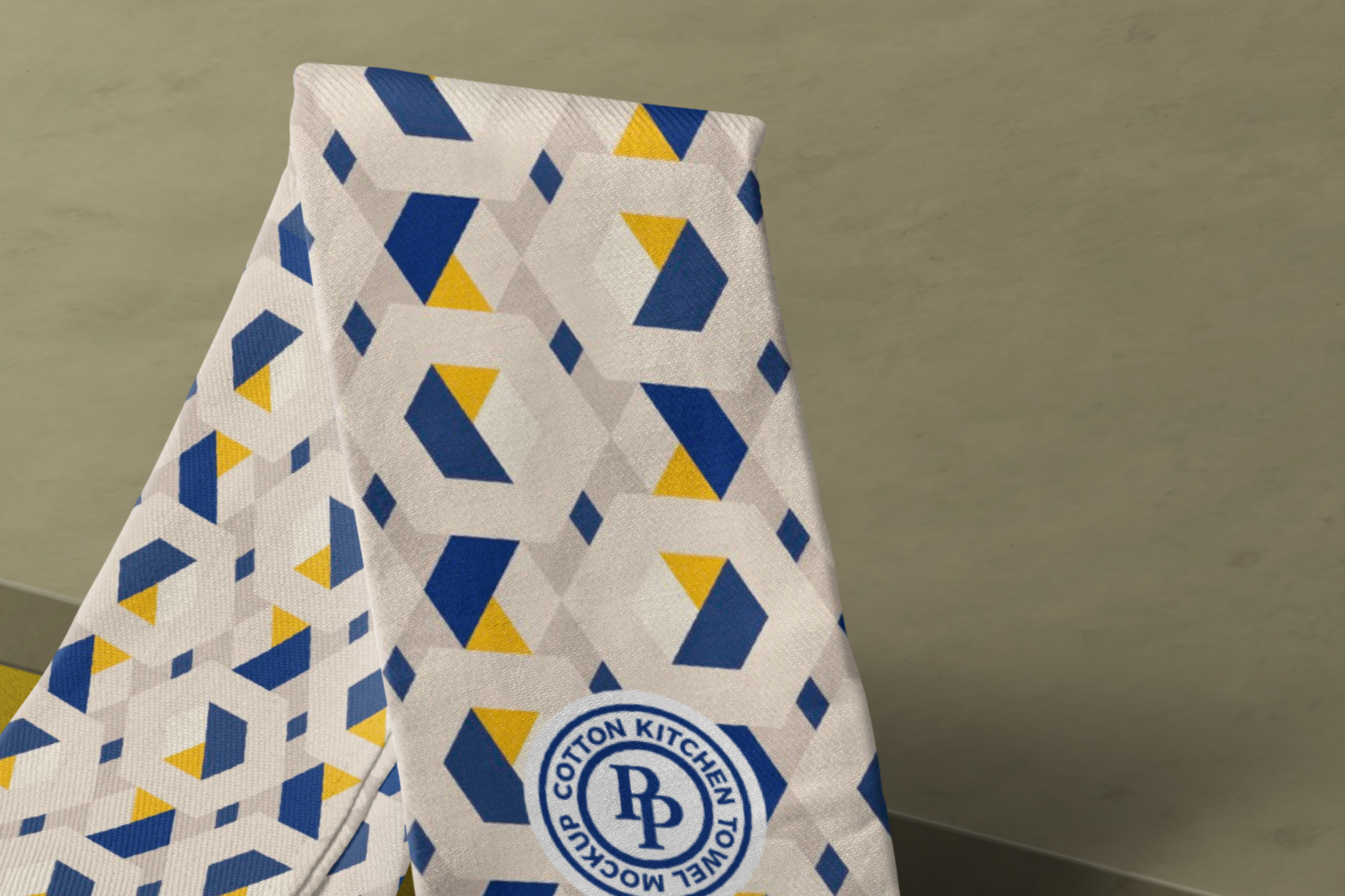 custom printed towel mock-up