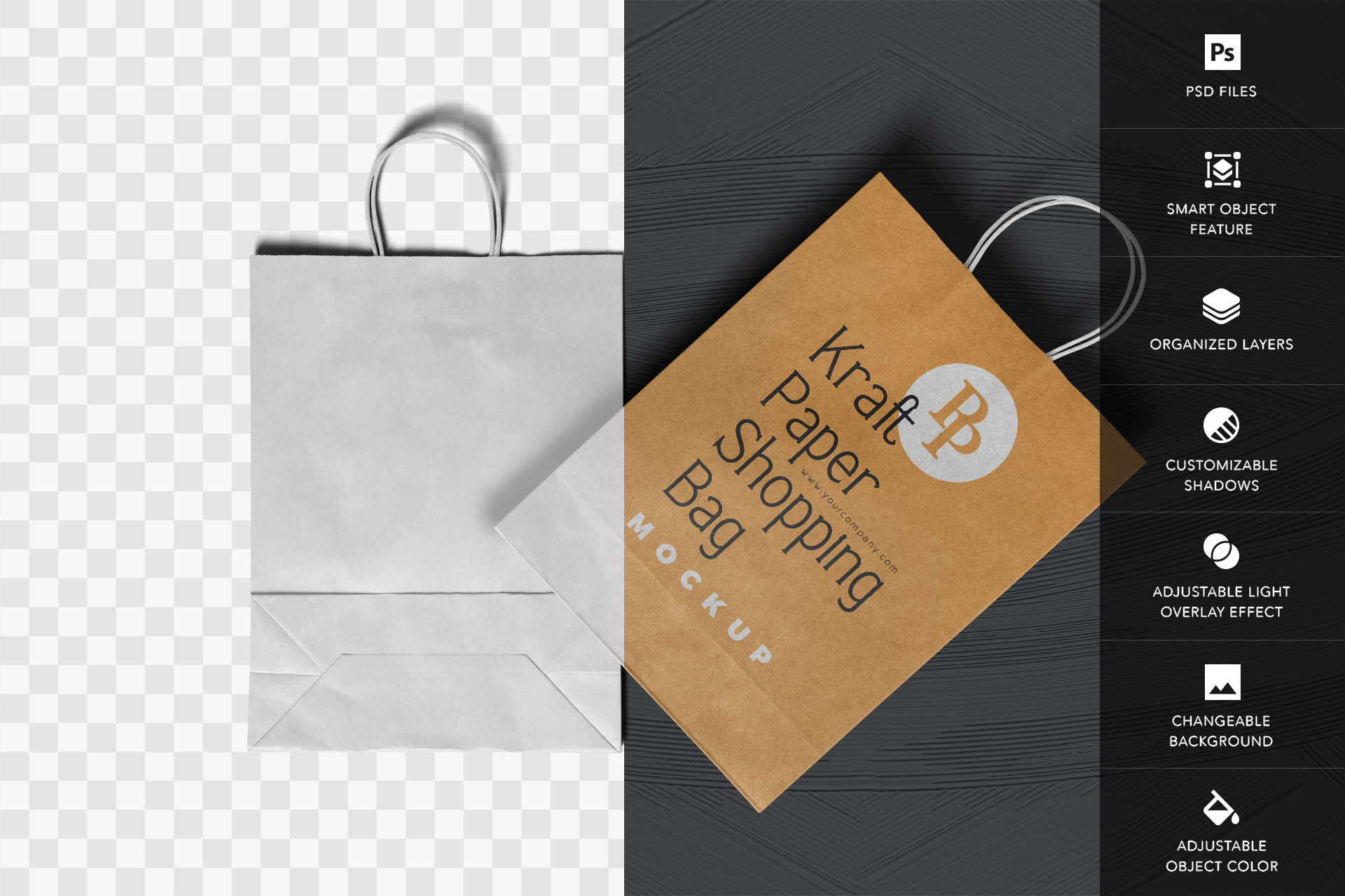 biodegradable bag mockup