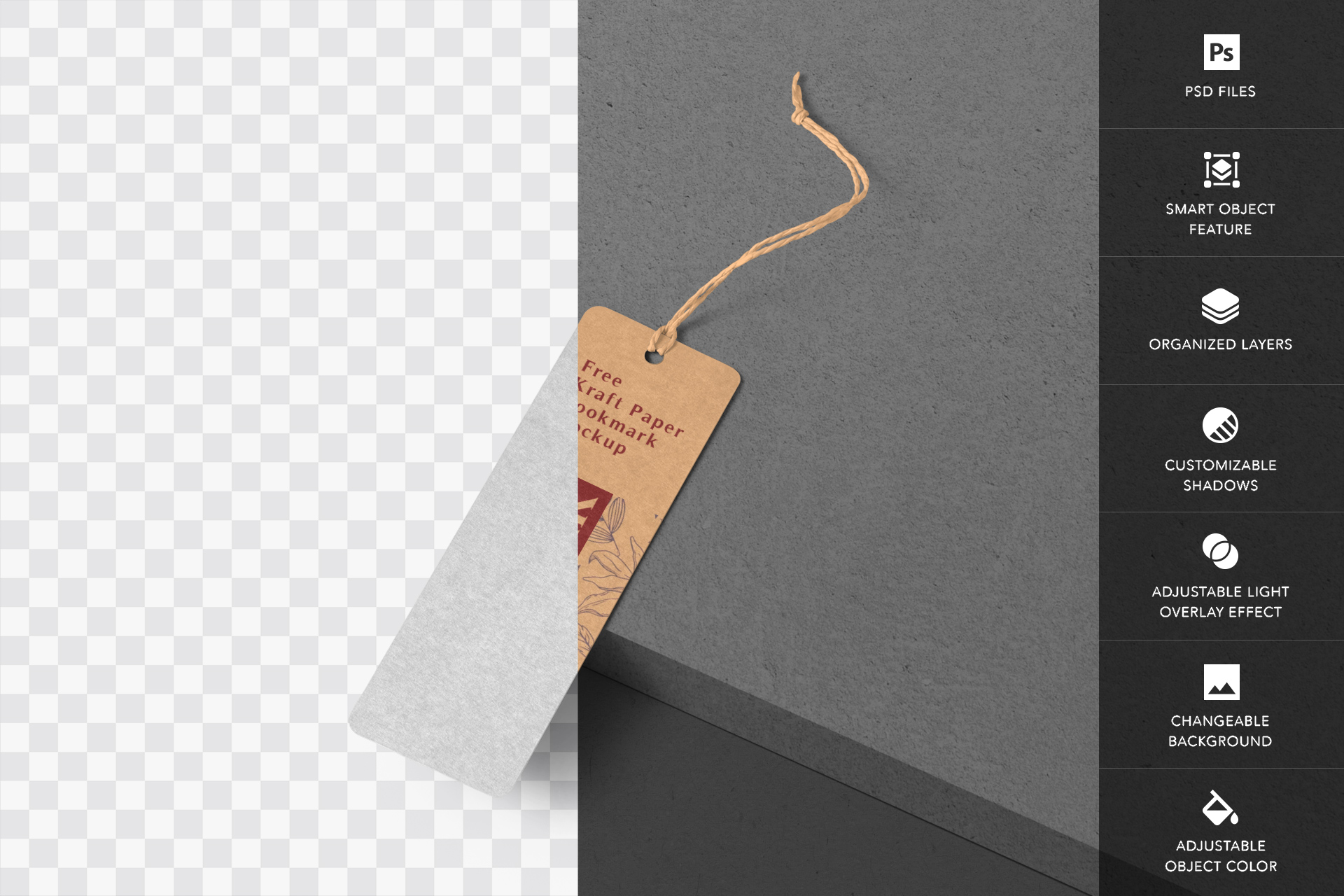 eco-friendly bookmark PSD